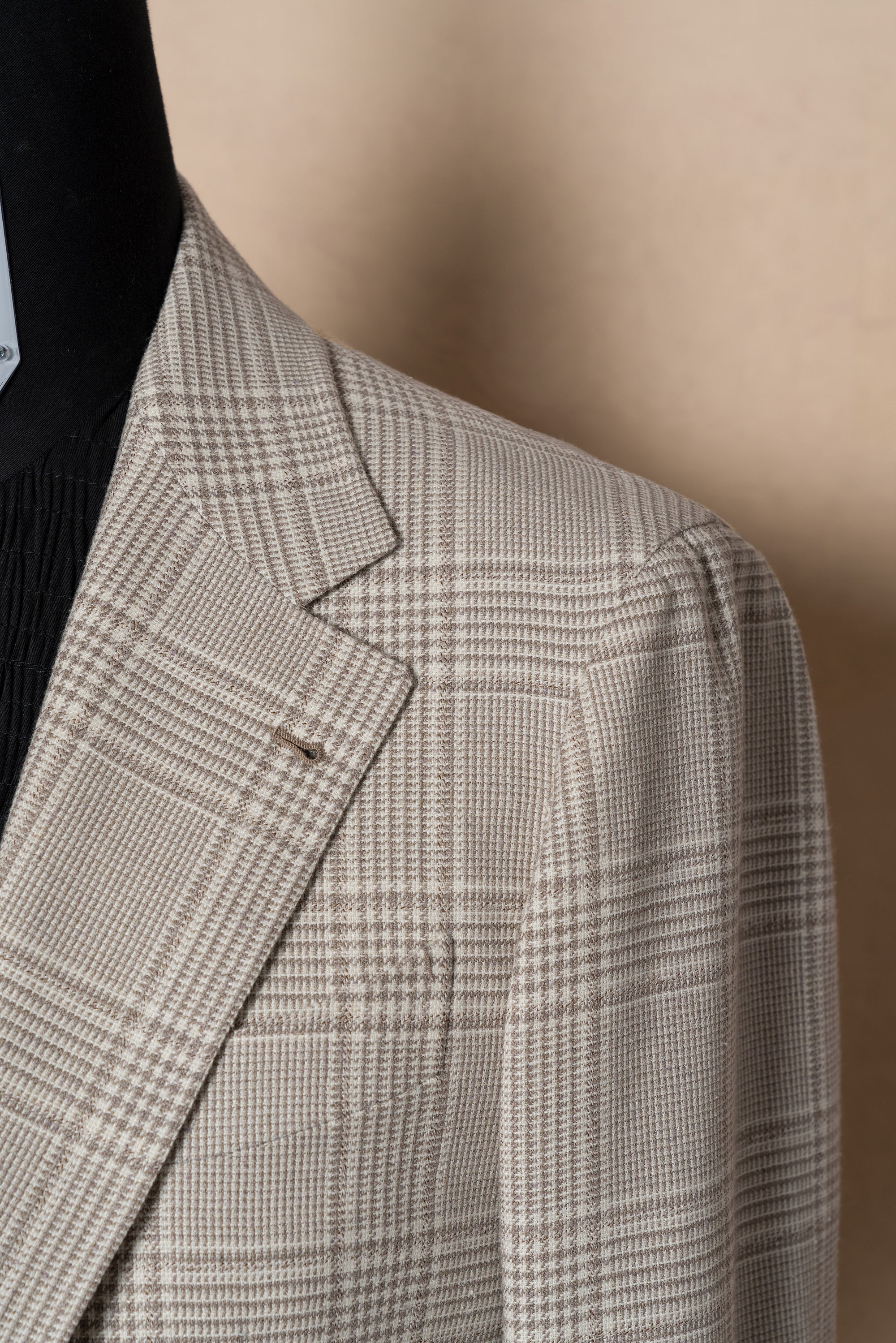 MTO Beige Glen Check Jacket #261