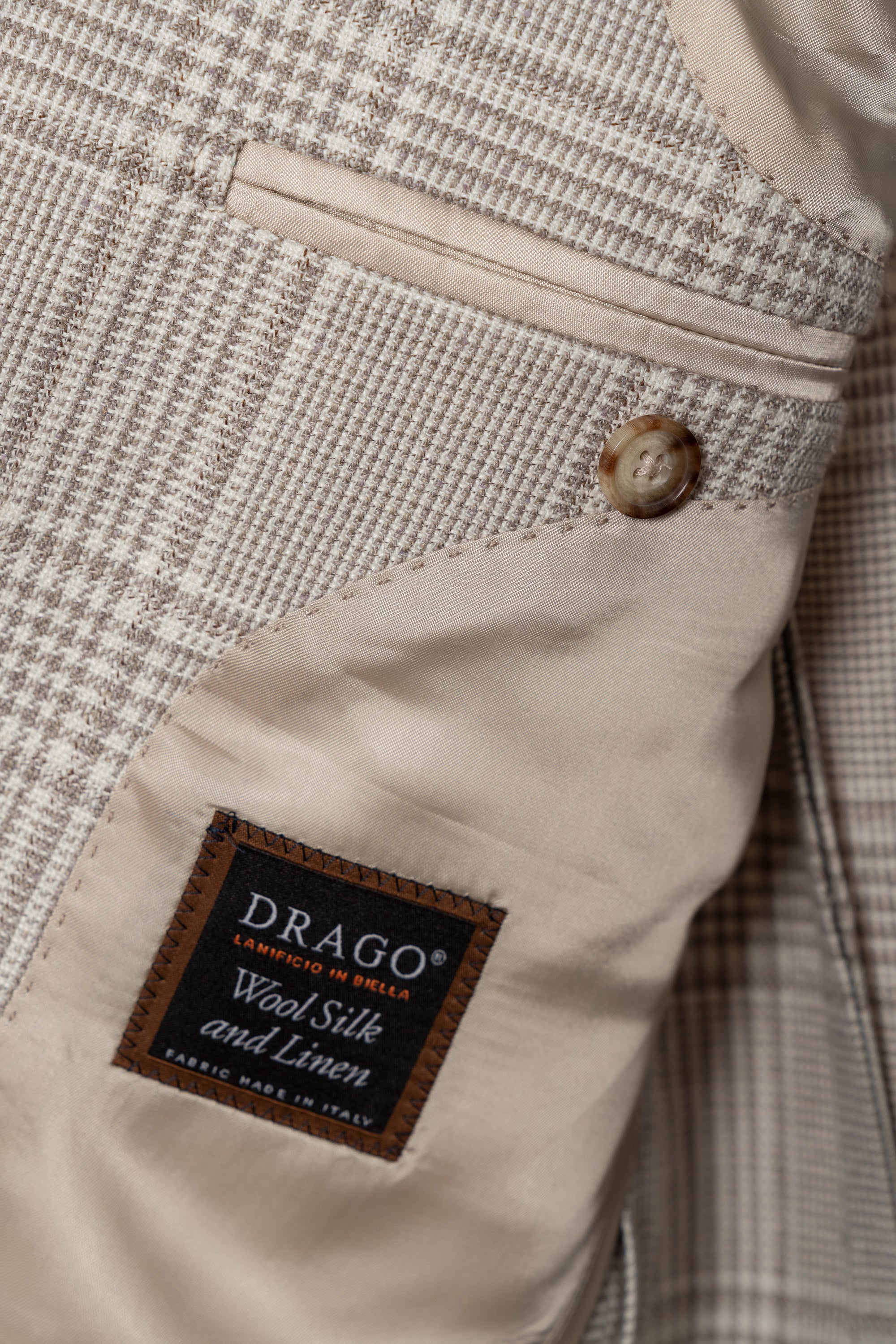 MTO Beige Glen Check Jacket #261