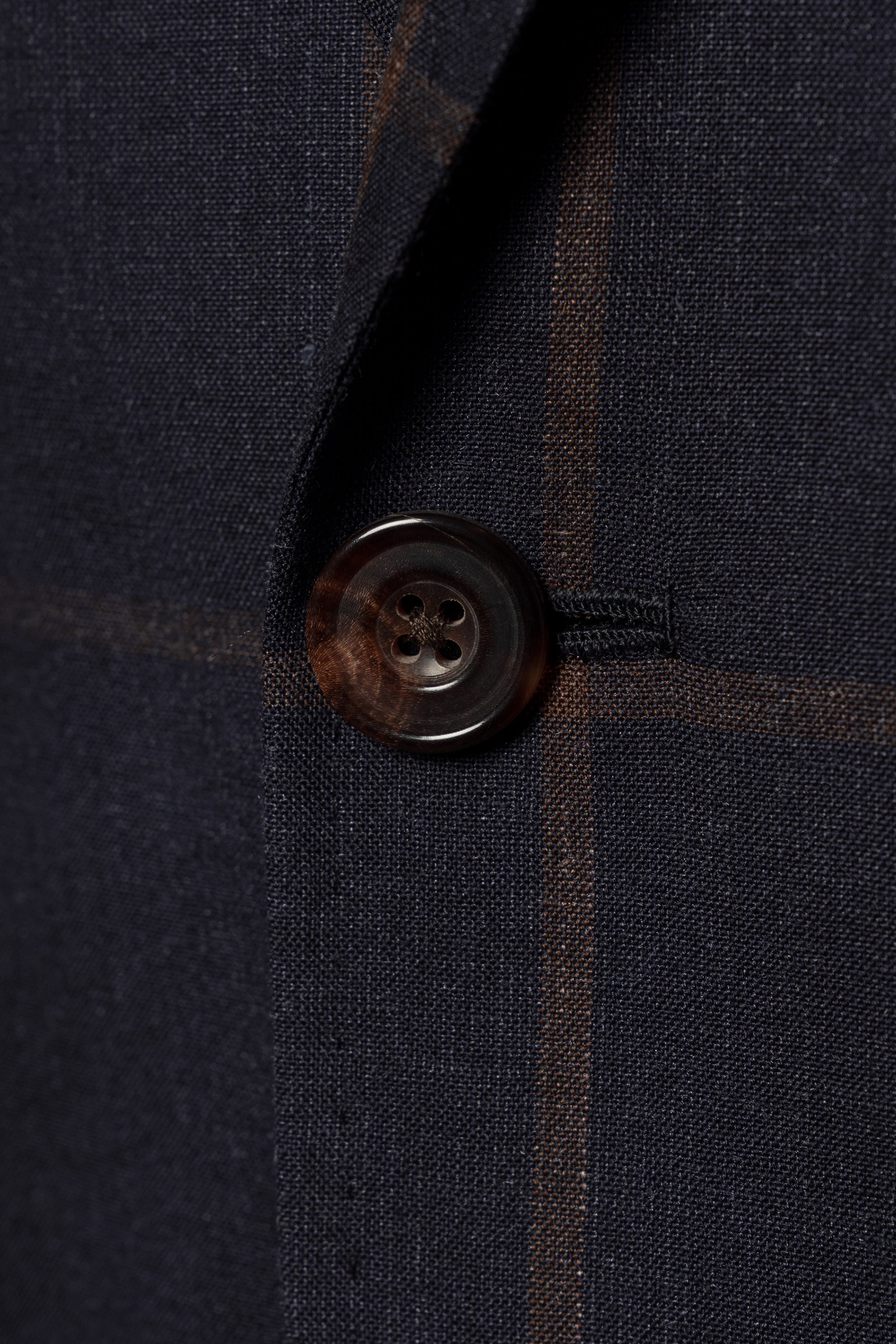 Navy Brown Windowpane Jacket #38