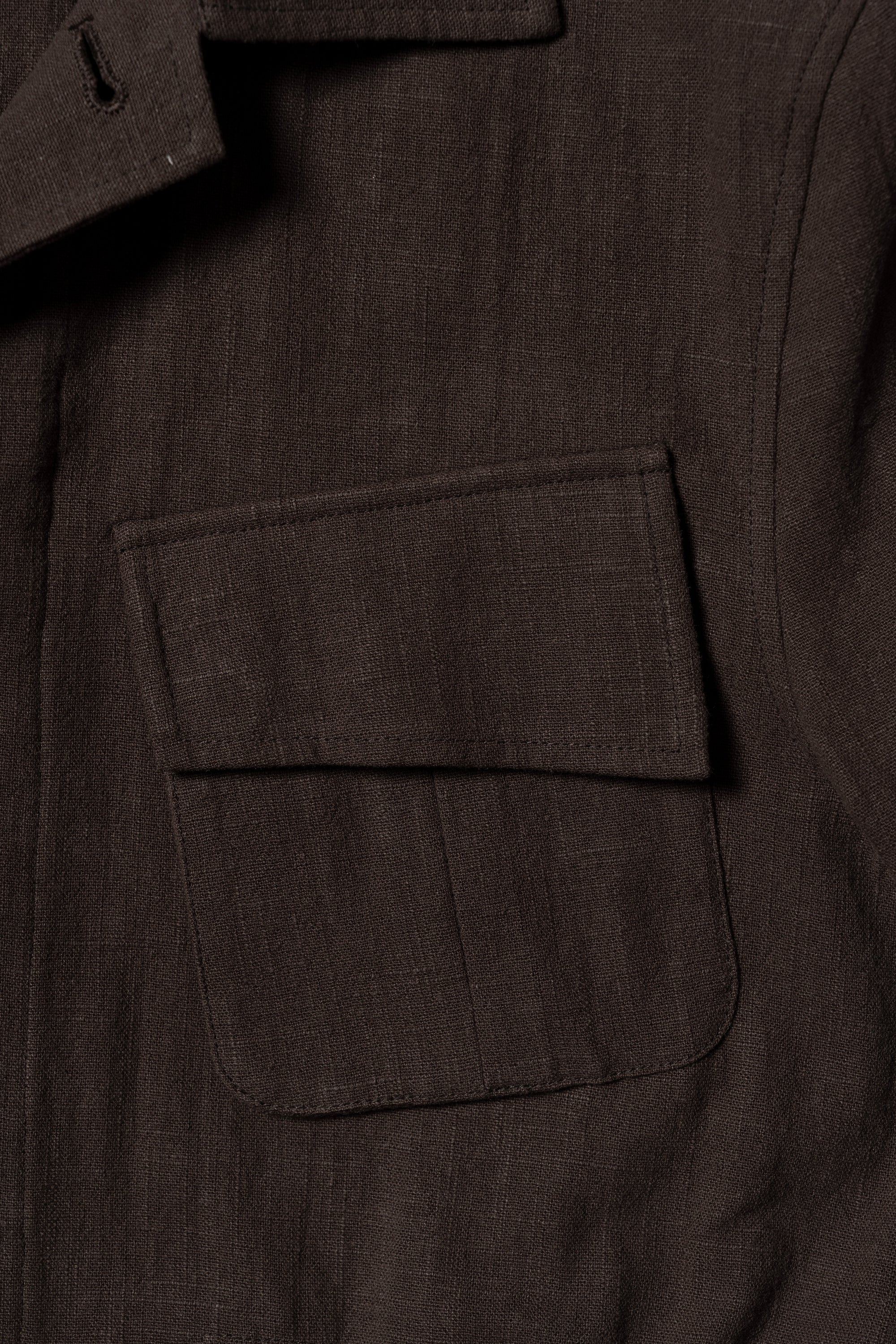 Chocolate Linen Cotton M42 Jacket