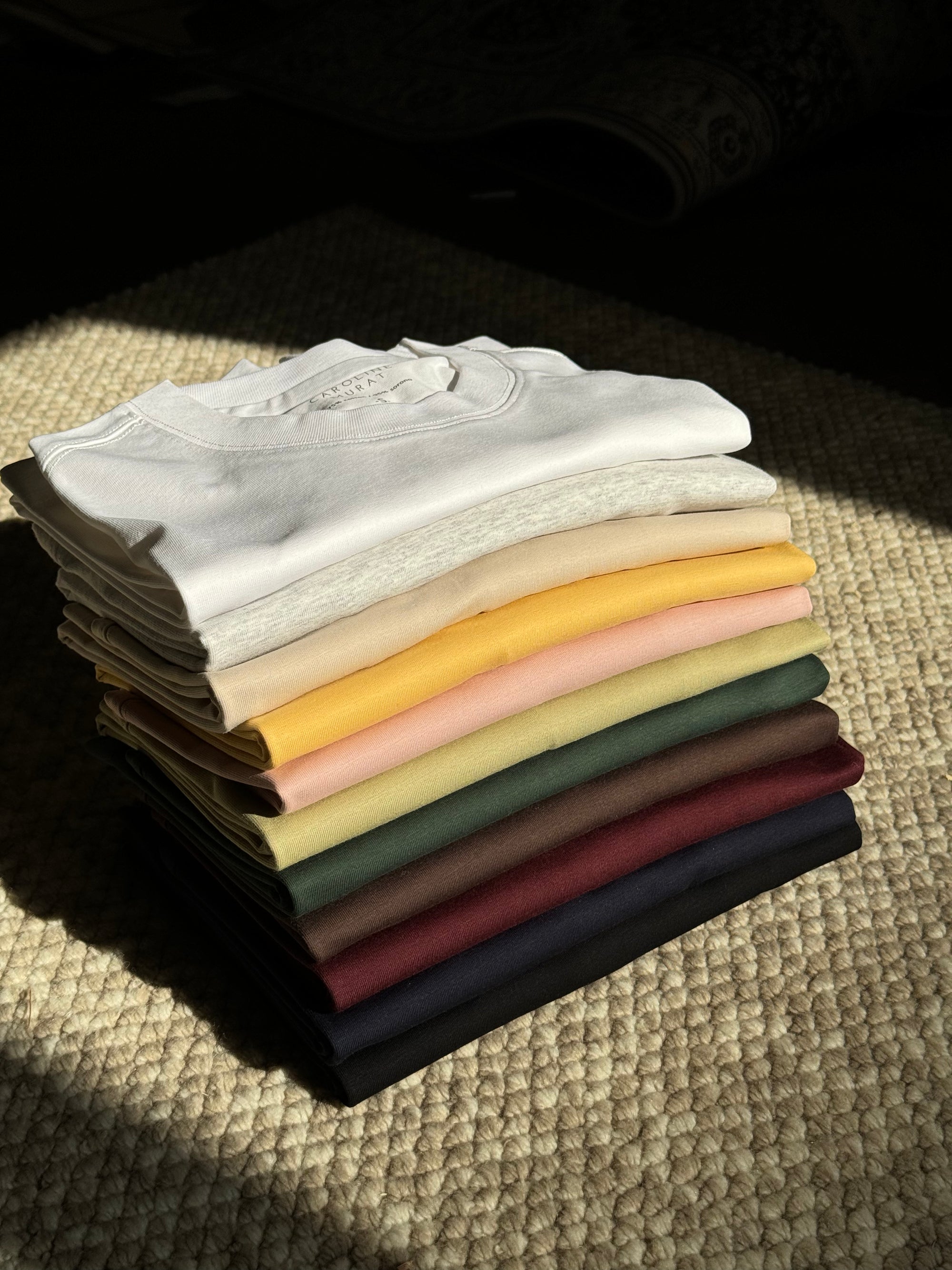 Cotton Blending Short Sleeve Crew Neck