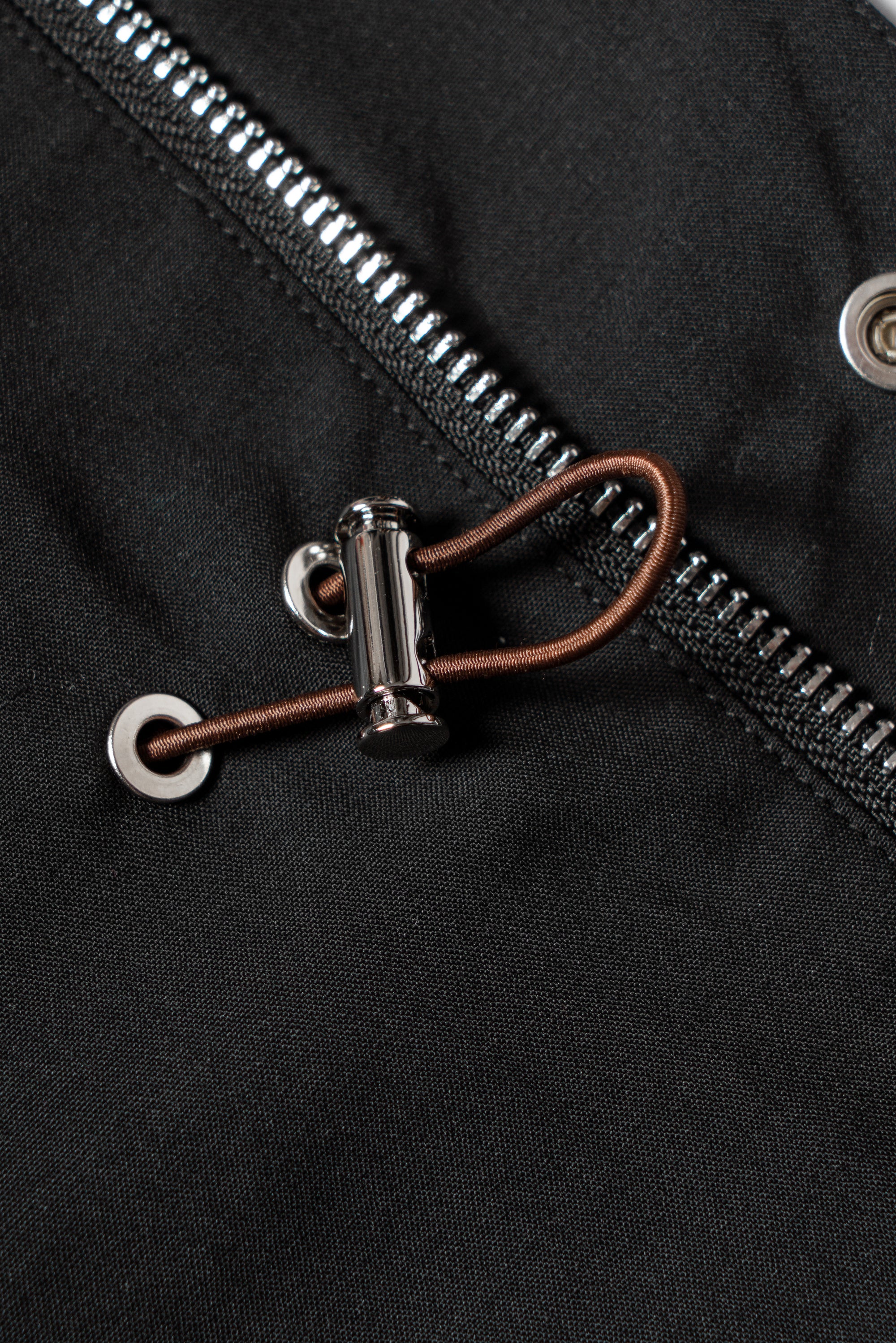Black Wool Silk M65 Jacket