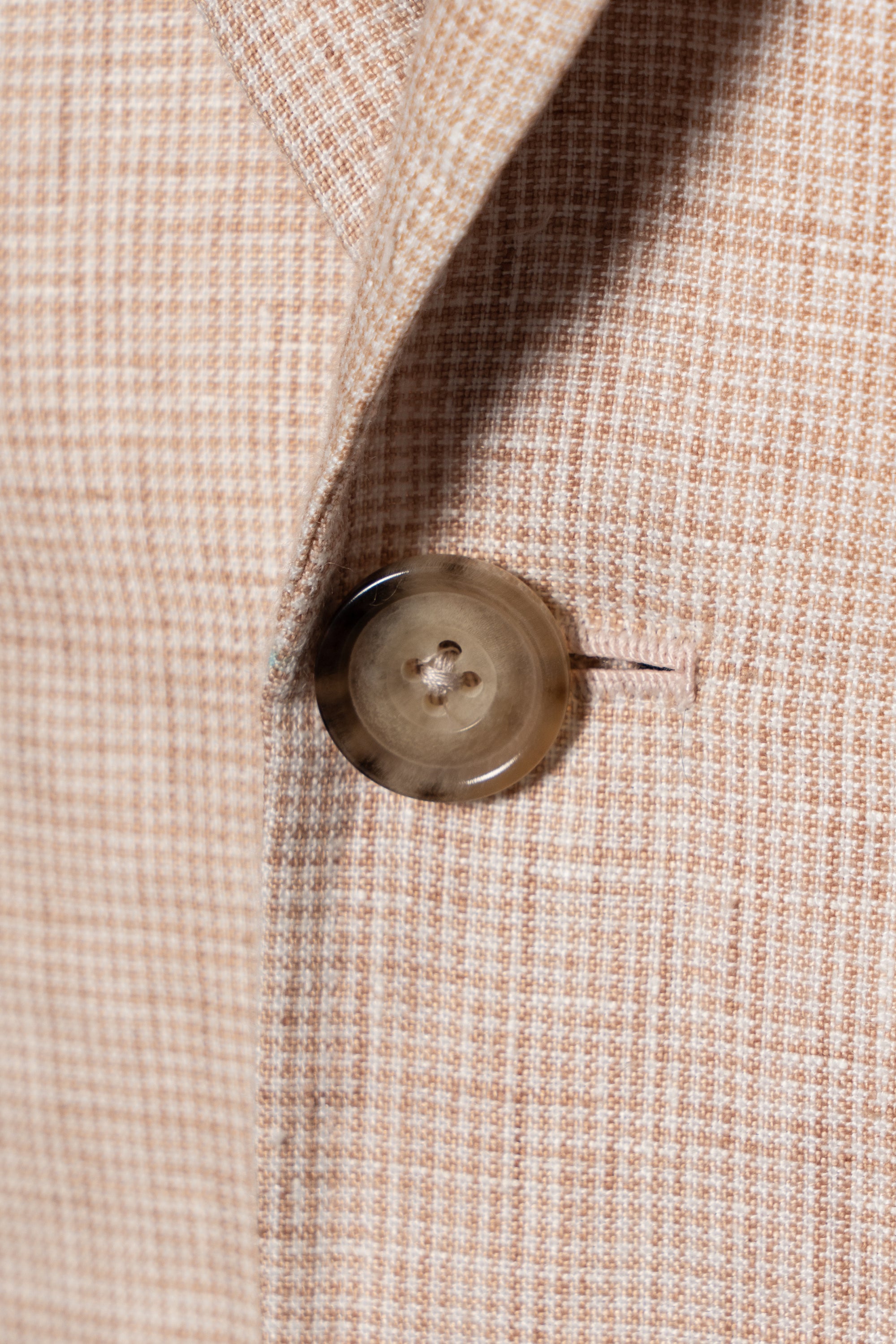 Tangerine Micro Houndstooth Linen Jacket #310