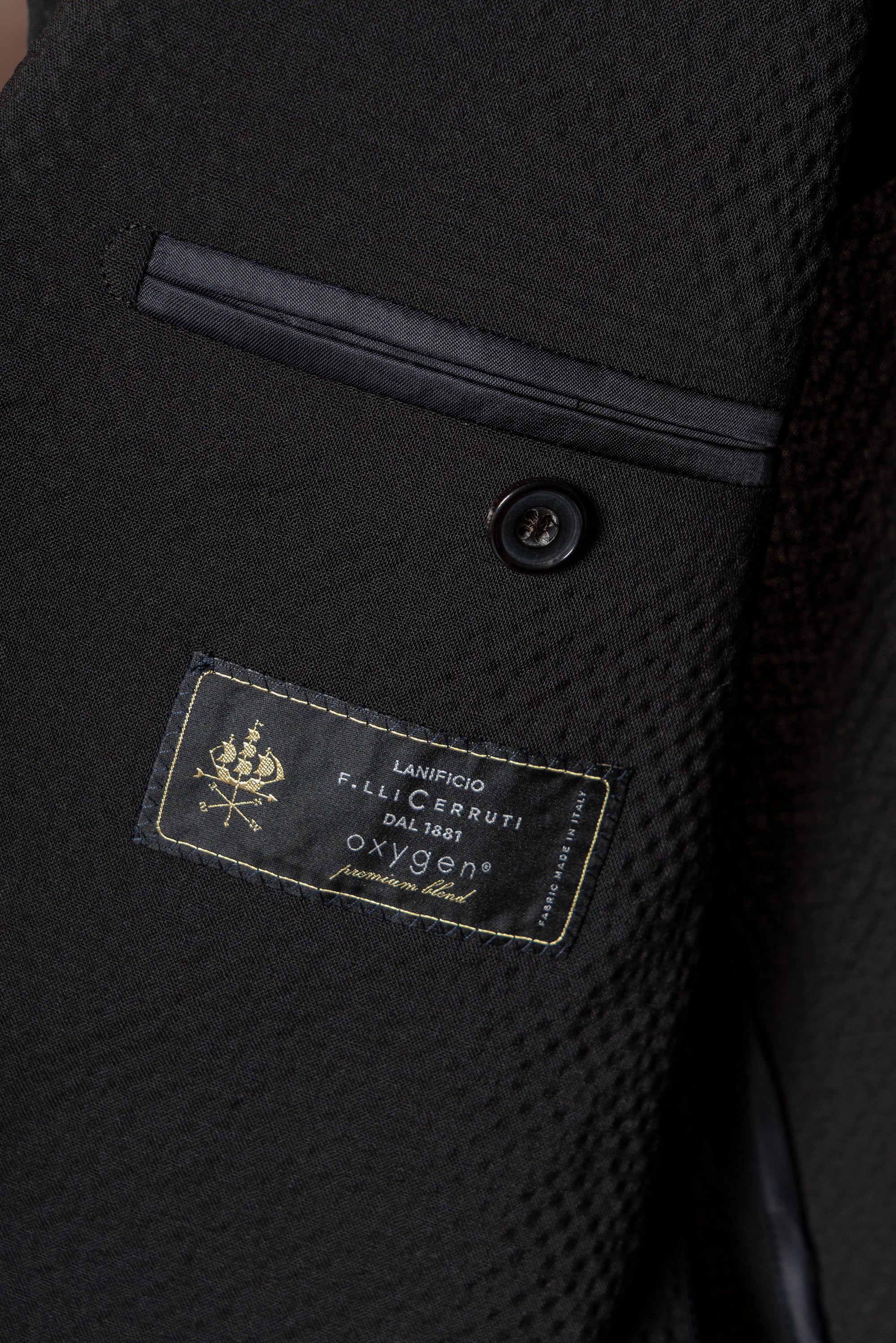 MTO Black Seersucker Jacket #317