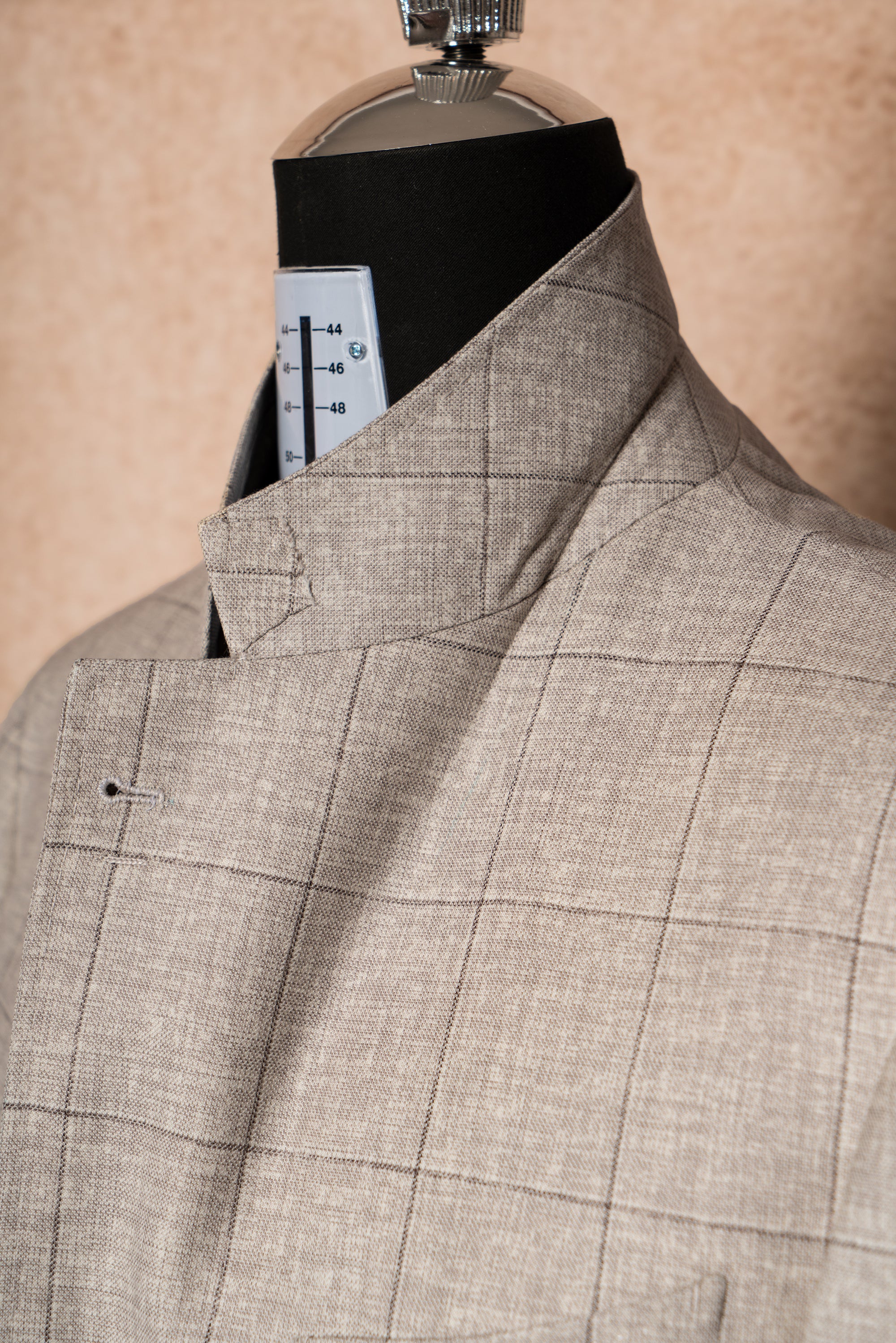 MTO Oatmeal Windowpane Jacket #319