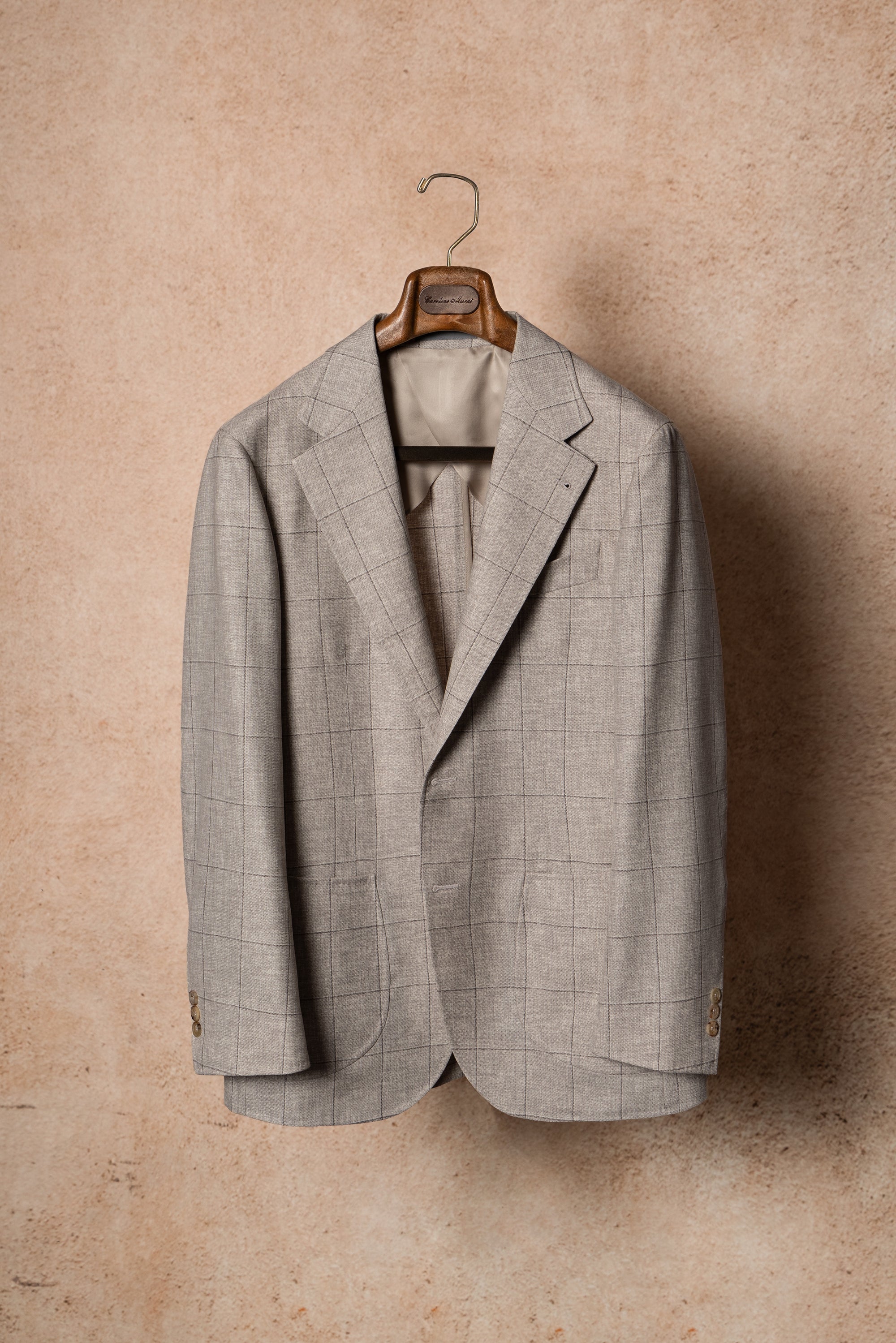 MTO Oatmeal Windowpane Jacket #319