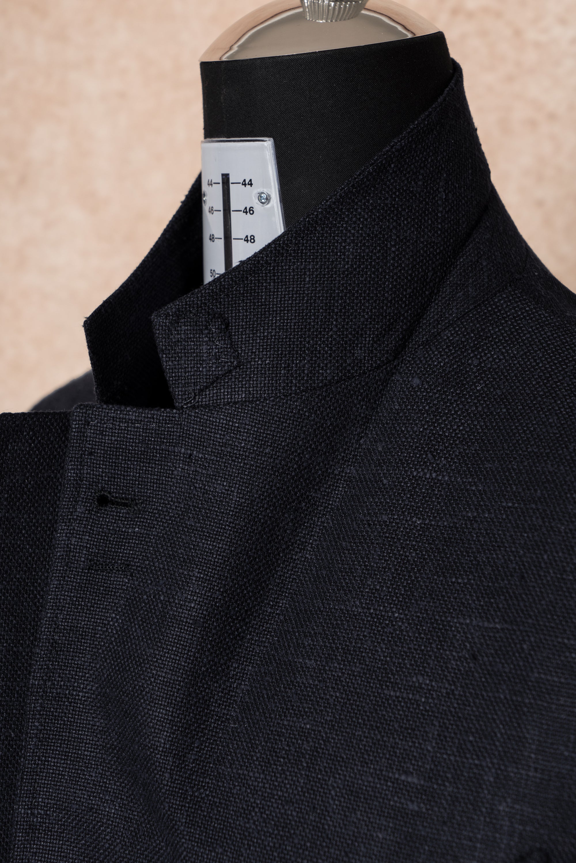 Indigo Wool Linen Silk Jacket #318