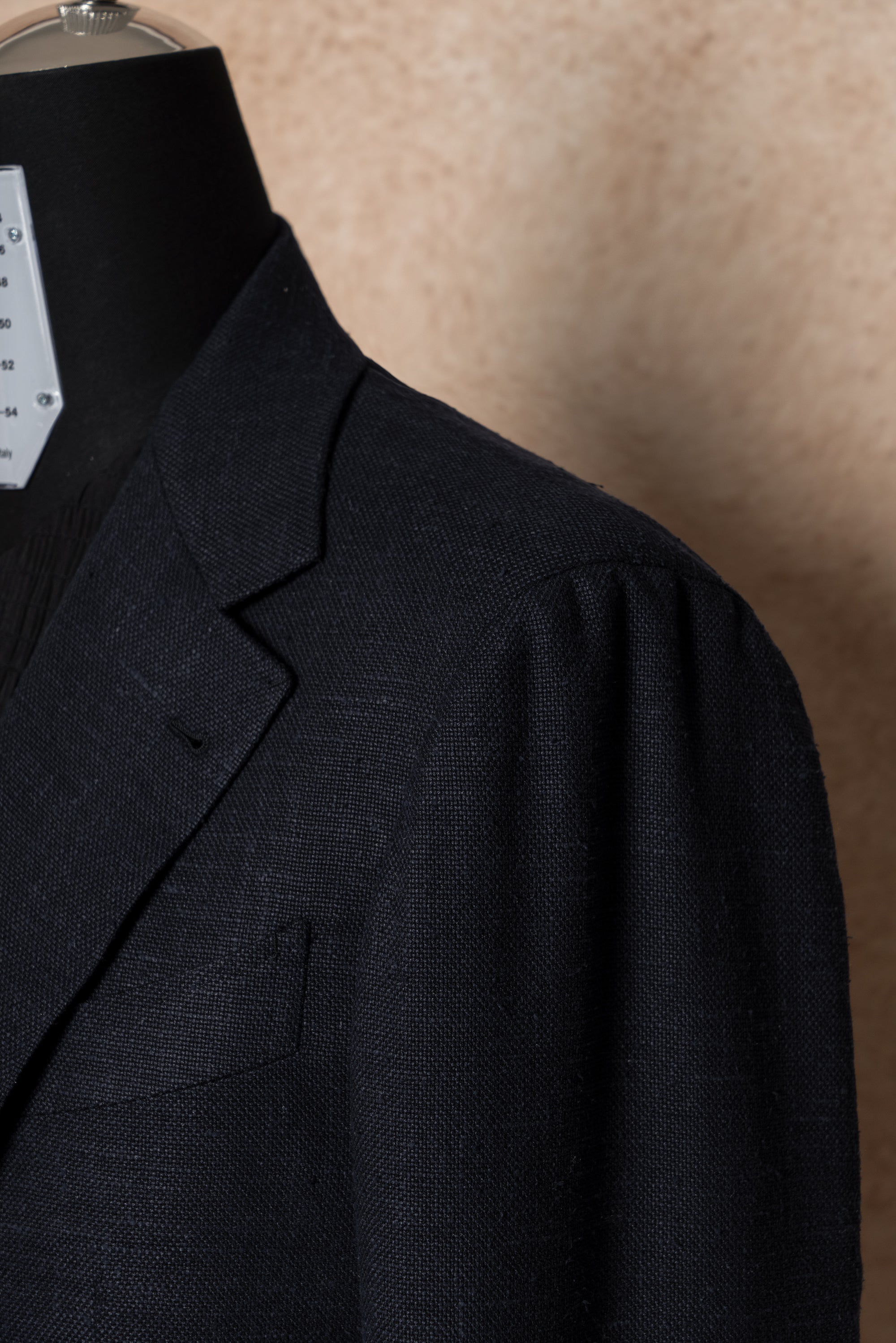 Indigo Wool Linen Silk Jacket #318