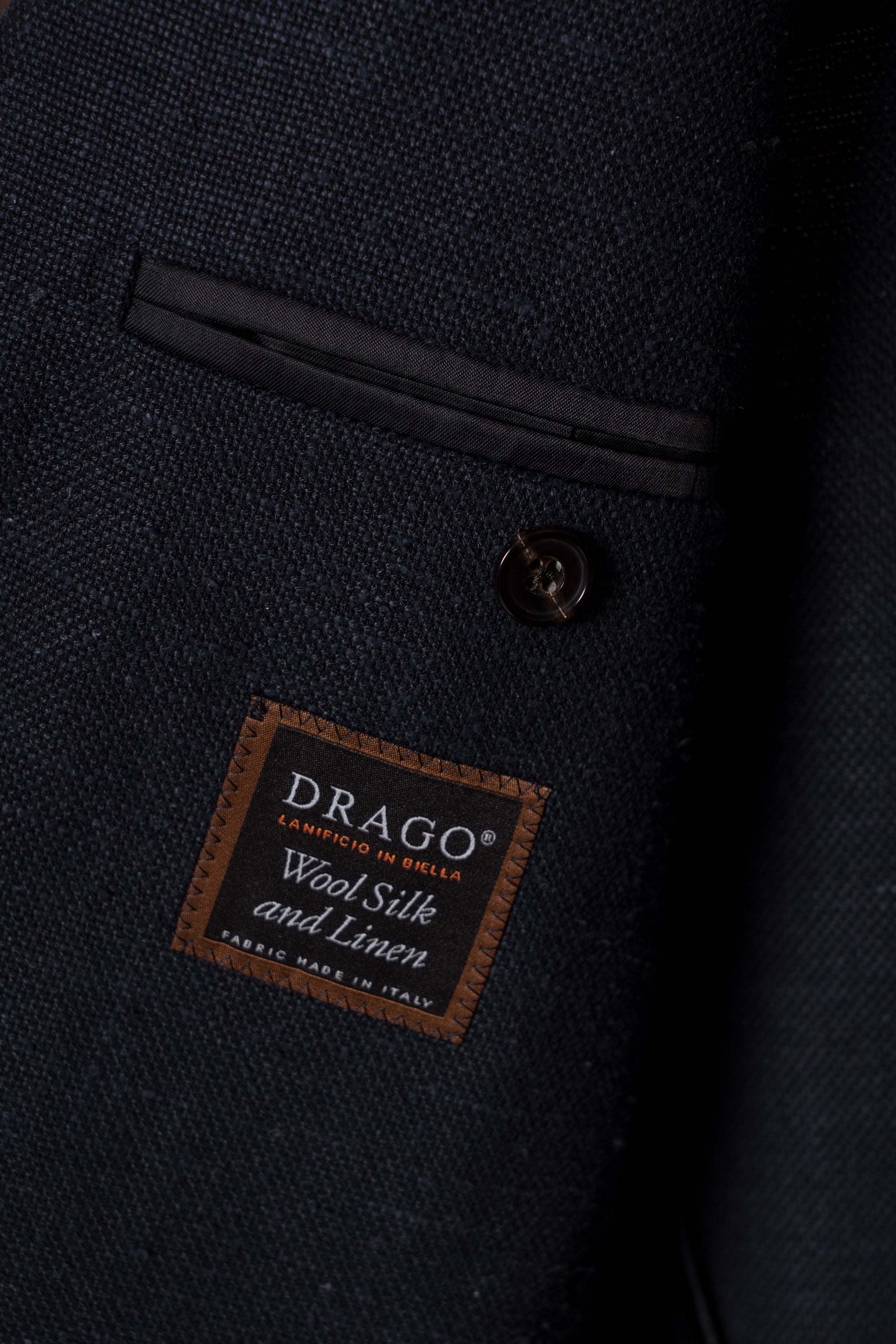 Indigo Wool Linen Silk Jacket #318