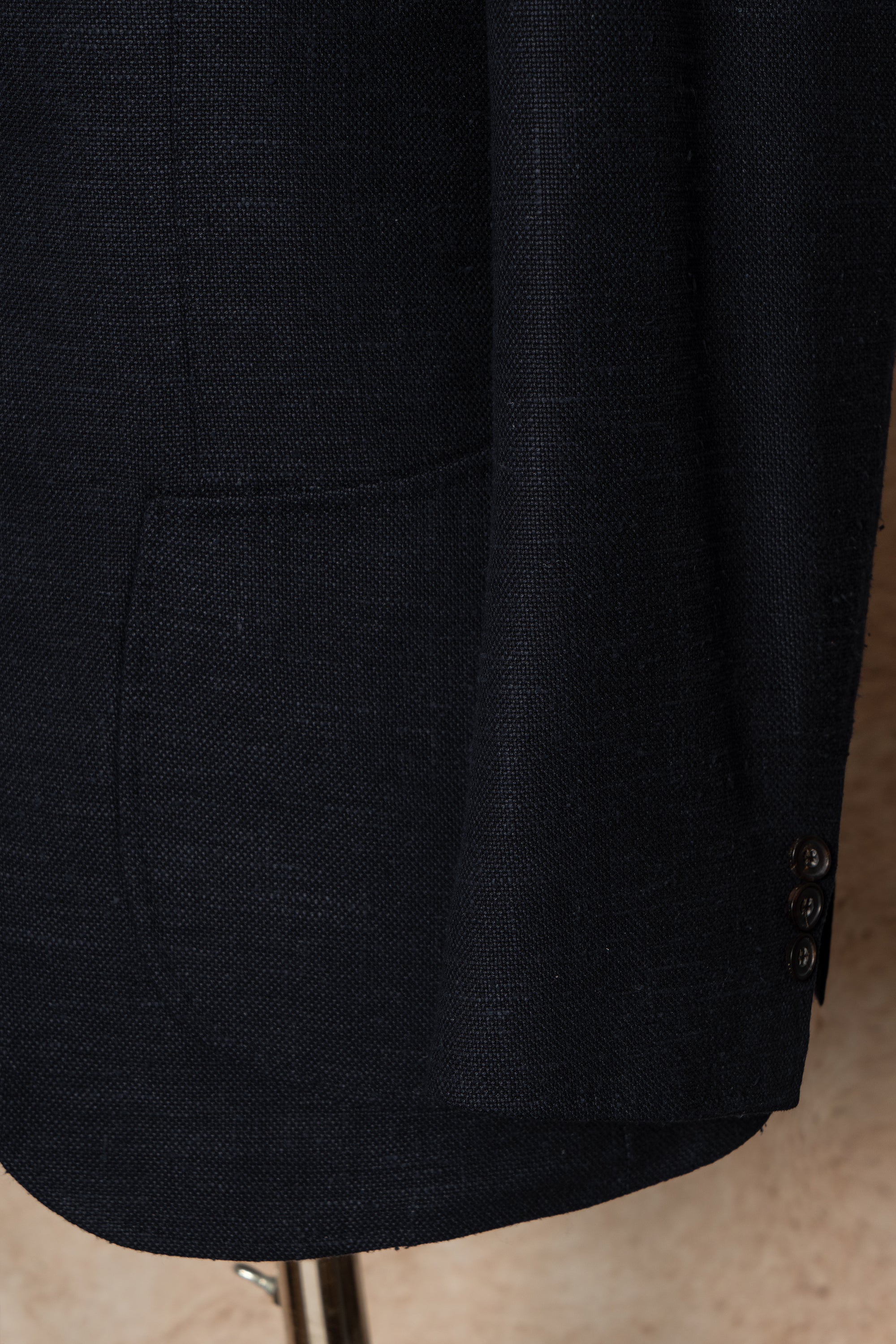 Indigo Wool Linen Silk Jacket #318