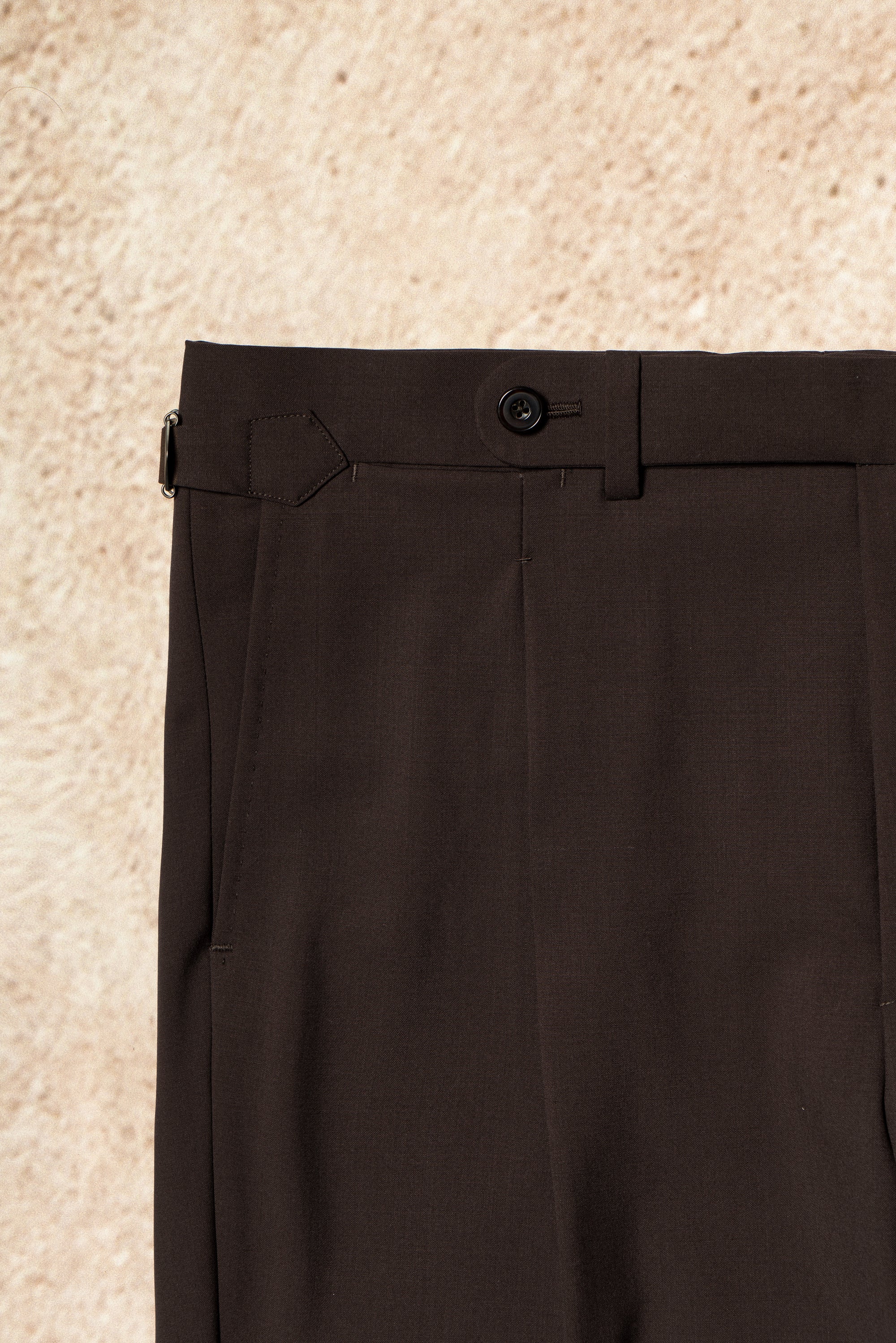 Chocolate Wool Silk Extralight Trousers #293