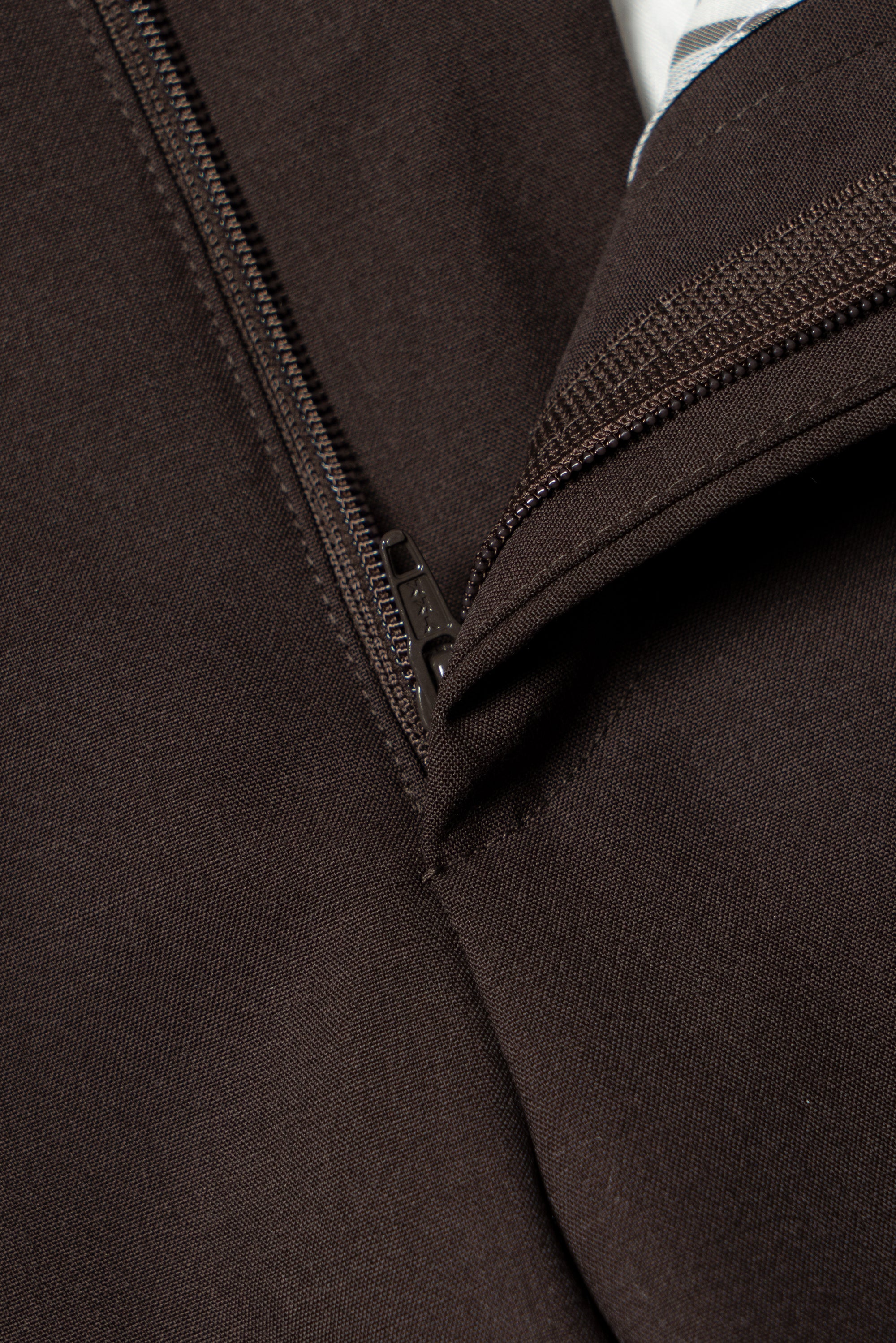 Chocolate Wool Silk Extralight Trousers #293