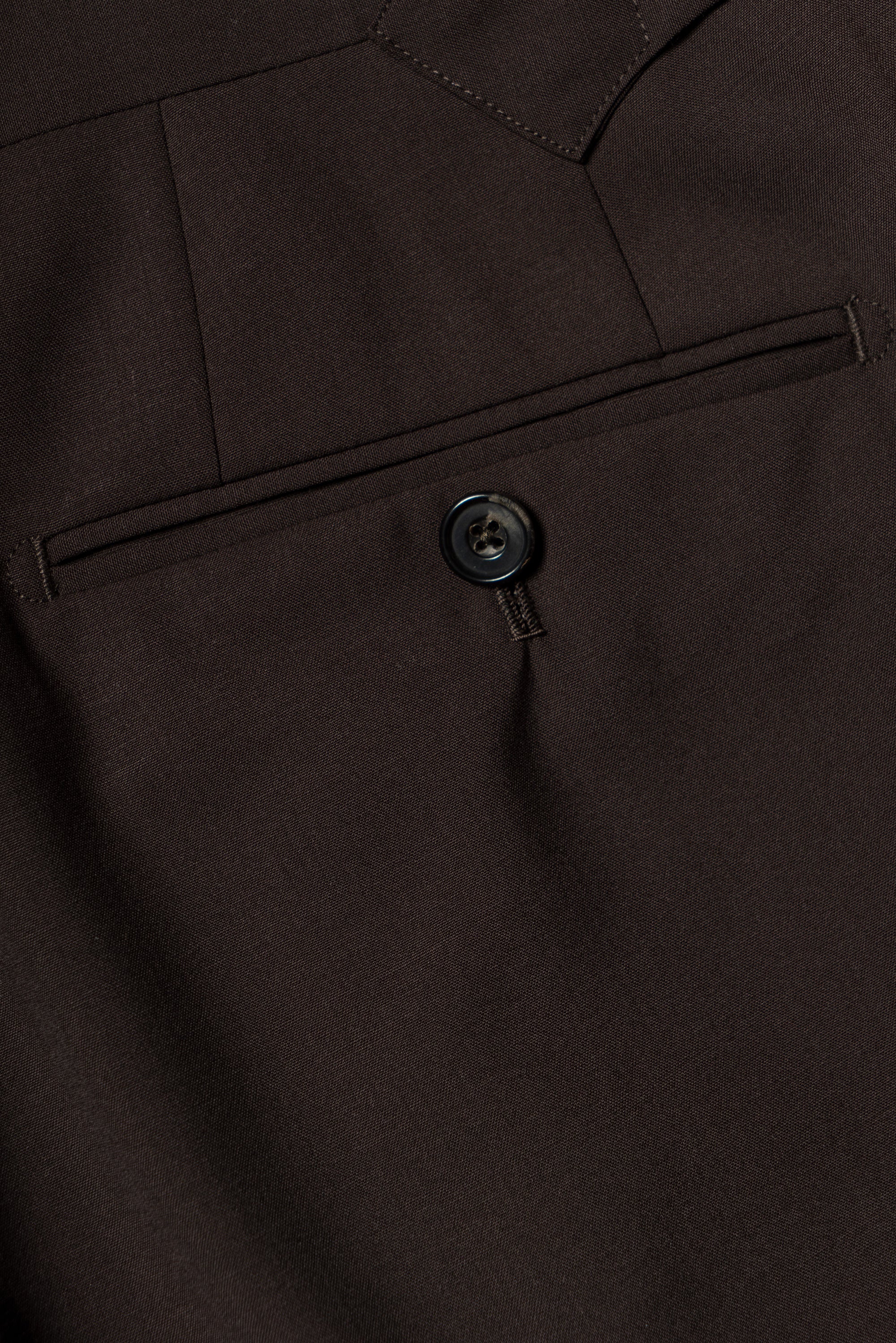 Chocolate Wool Silk Extralight Trousers #293