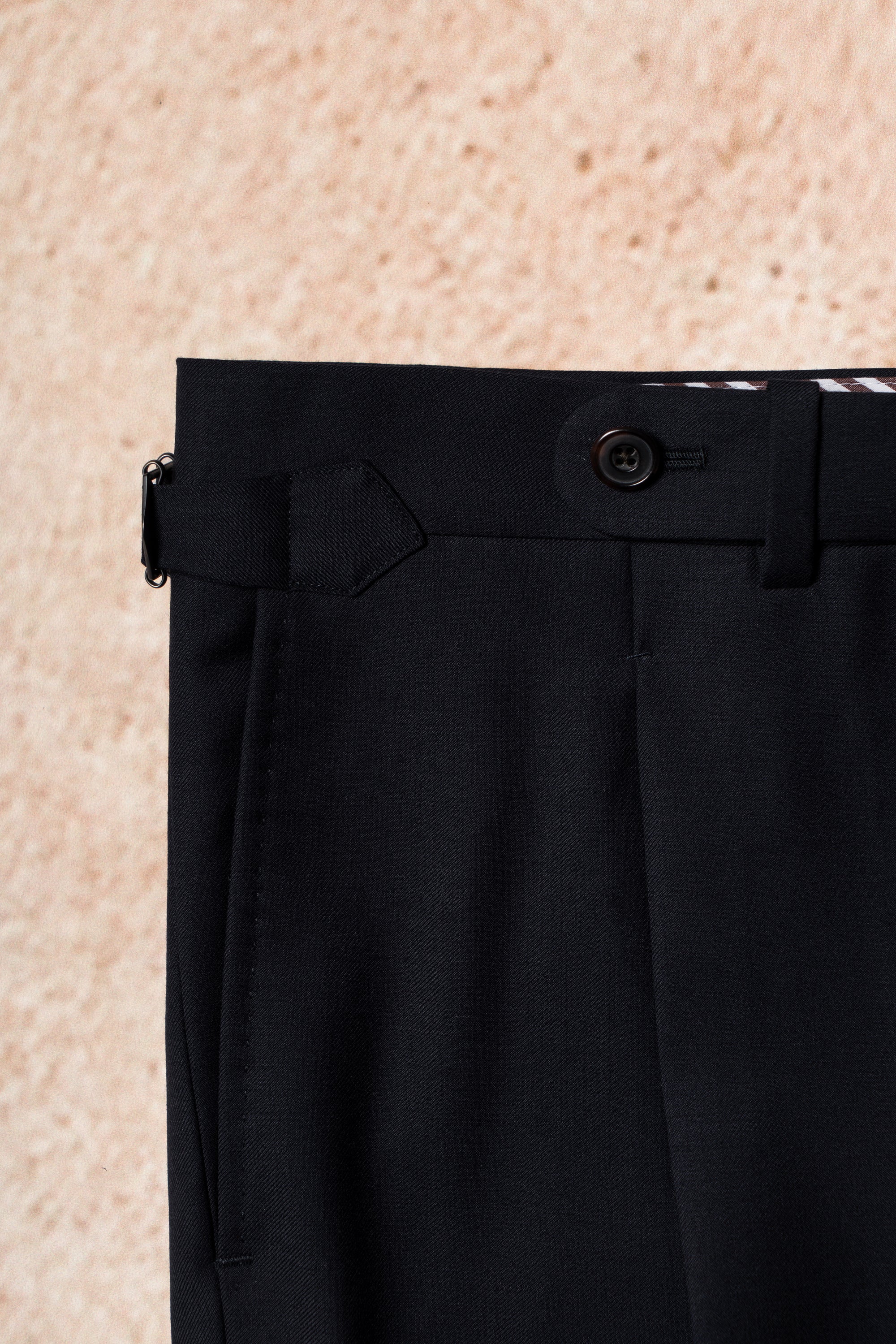 Navy 120s Worsted Wool Trousers #304