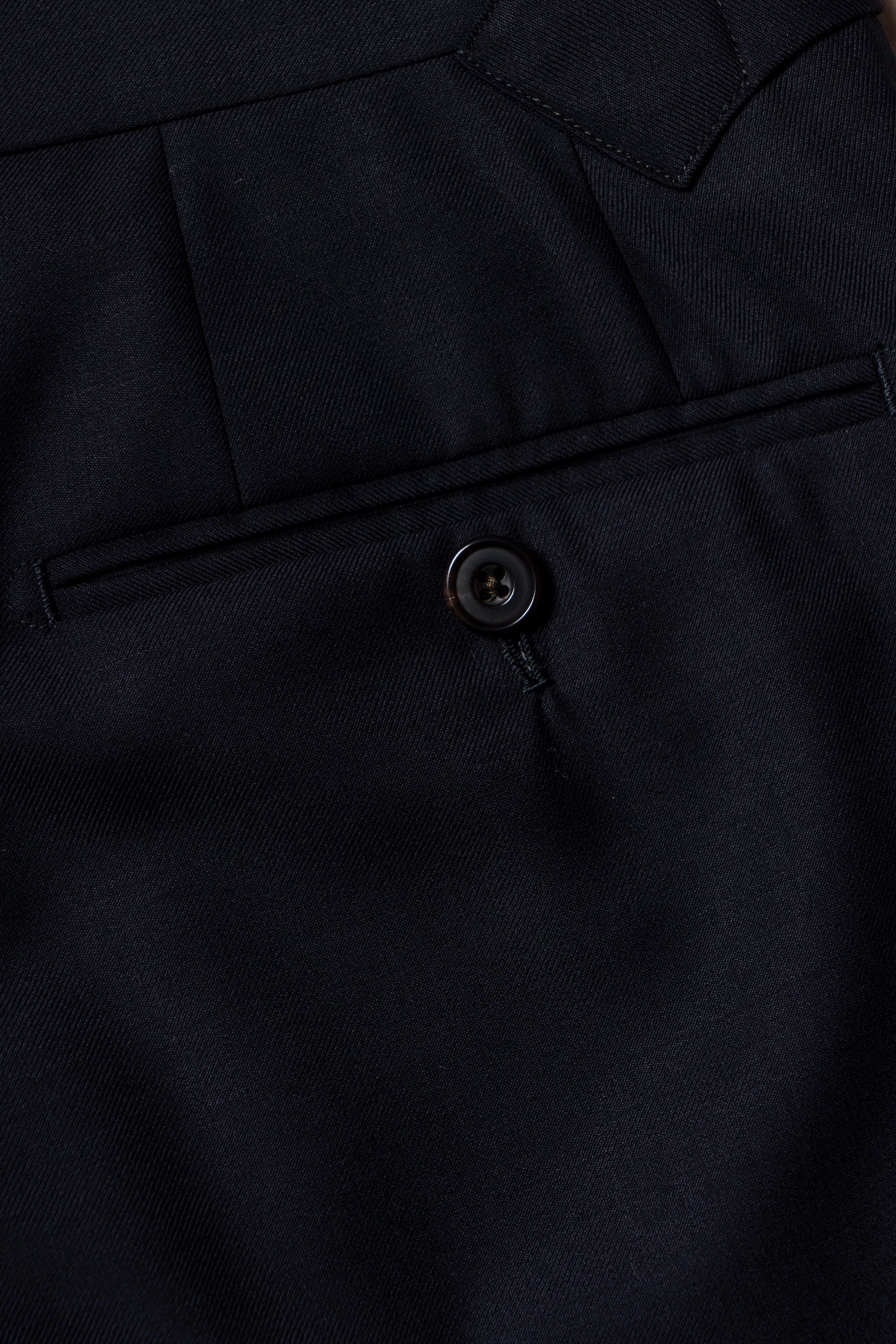 Navy 120s Worsted Wool Trousers #304