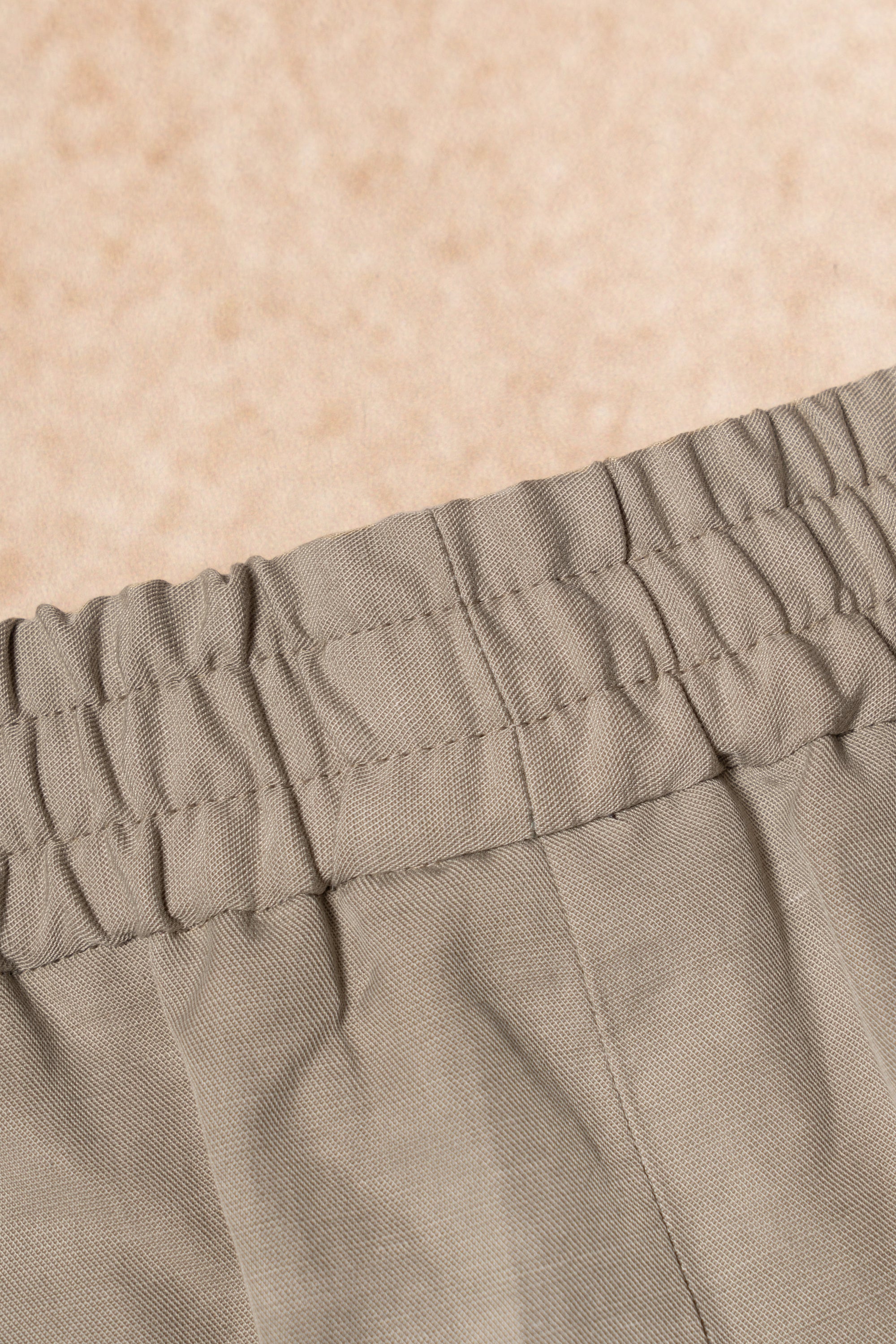 Stone Cotton Linen Tencel Drawstring Trousers #316