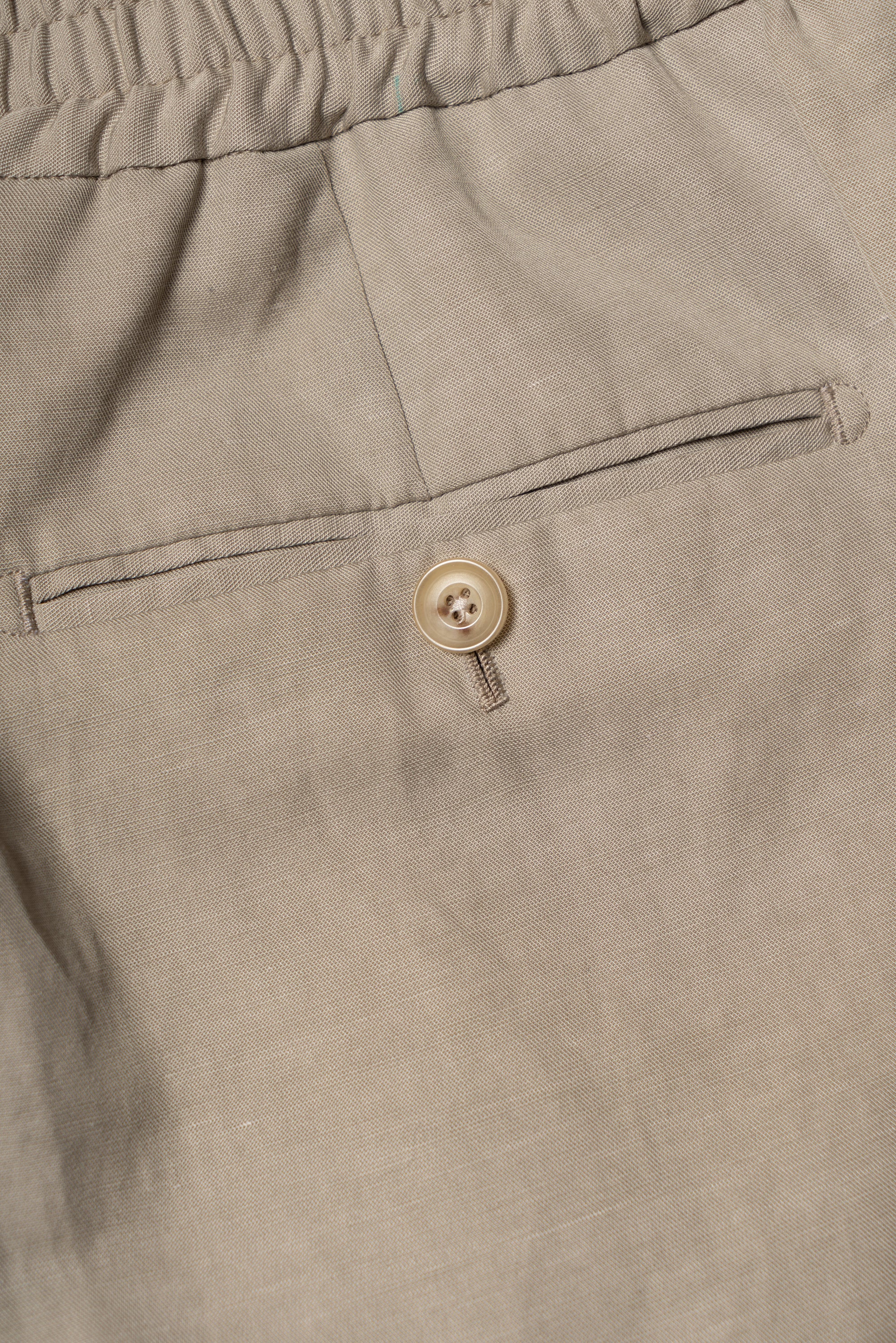 Stone Cotton Linen Tencel Drawstring Trousers #316