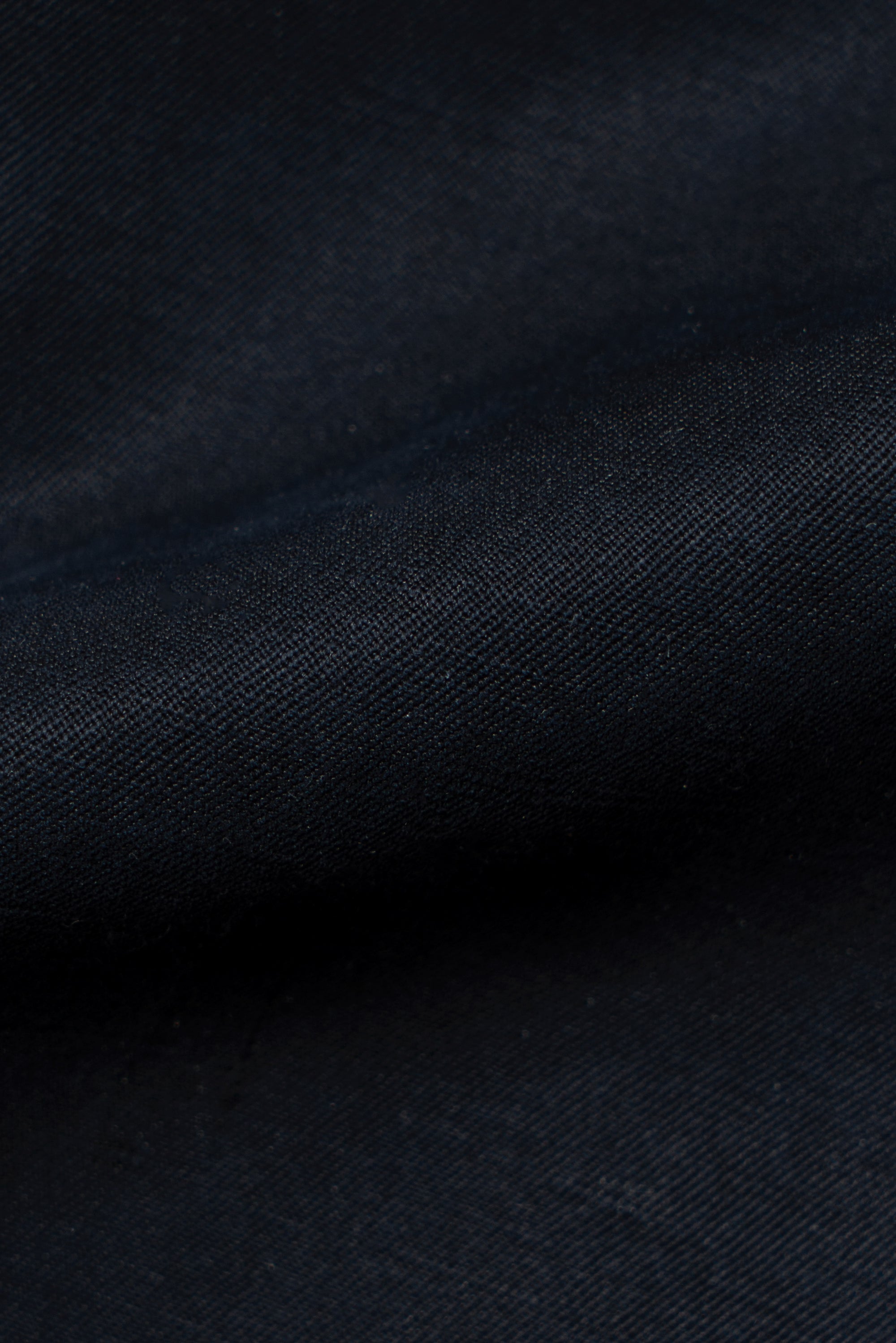 Navy Silk Linen Drawstring Trousers