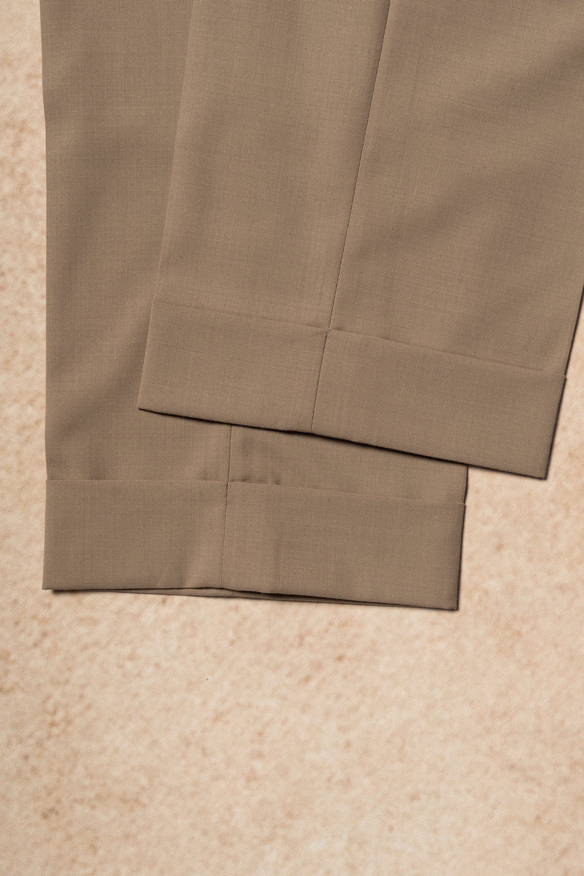 Khaki Wool Silk Extralight Trousers #292