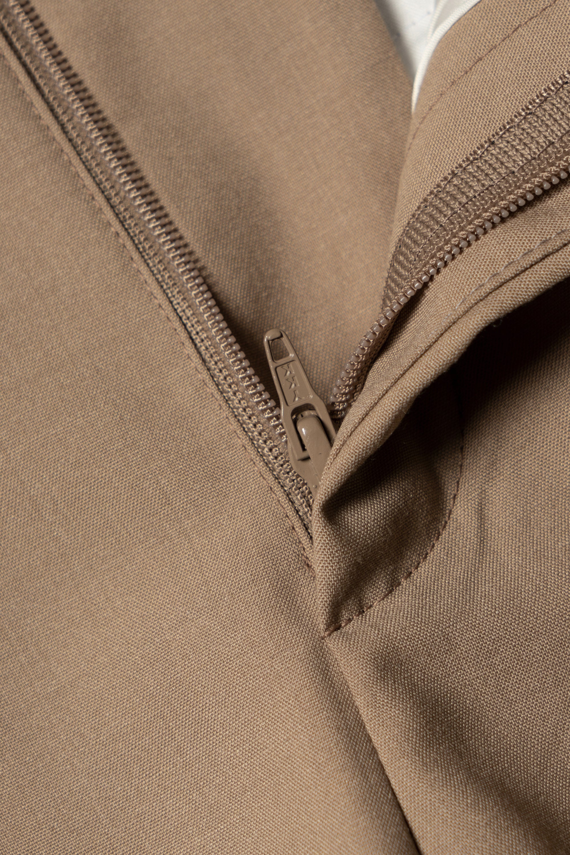 Khaki Wool Silk Extralight Trousers #292