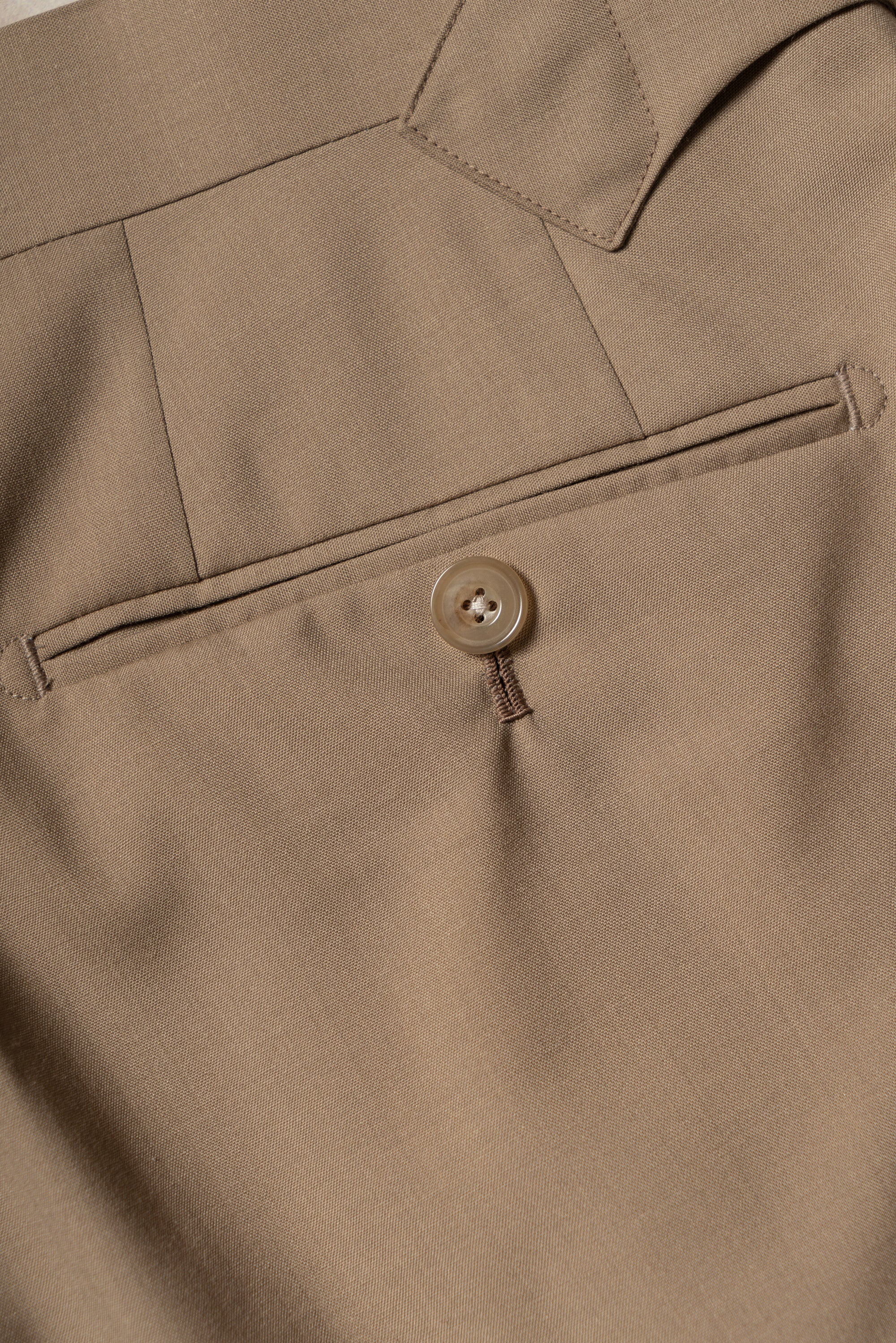 Khaki Wool Silk Extralight Trousers #292