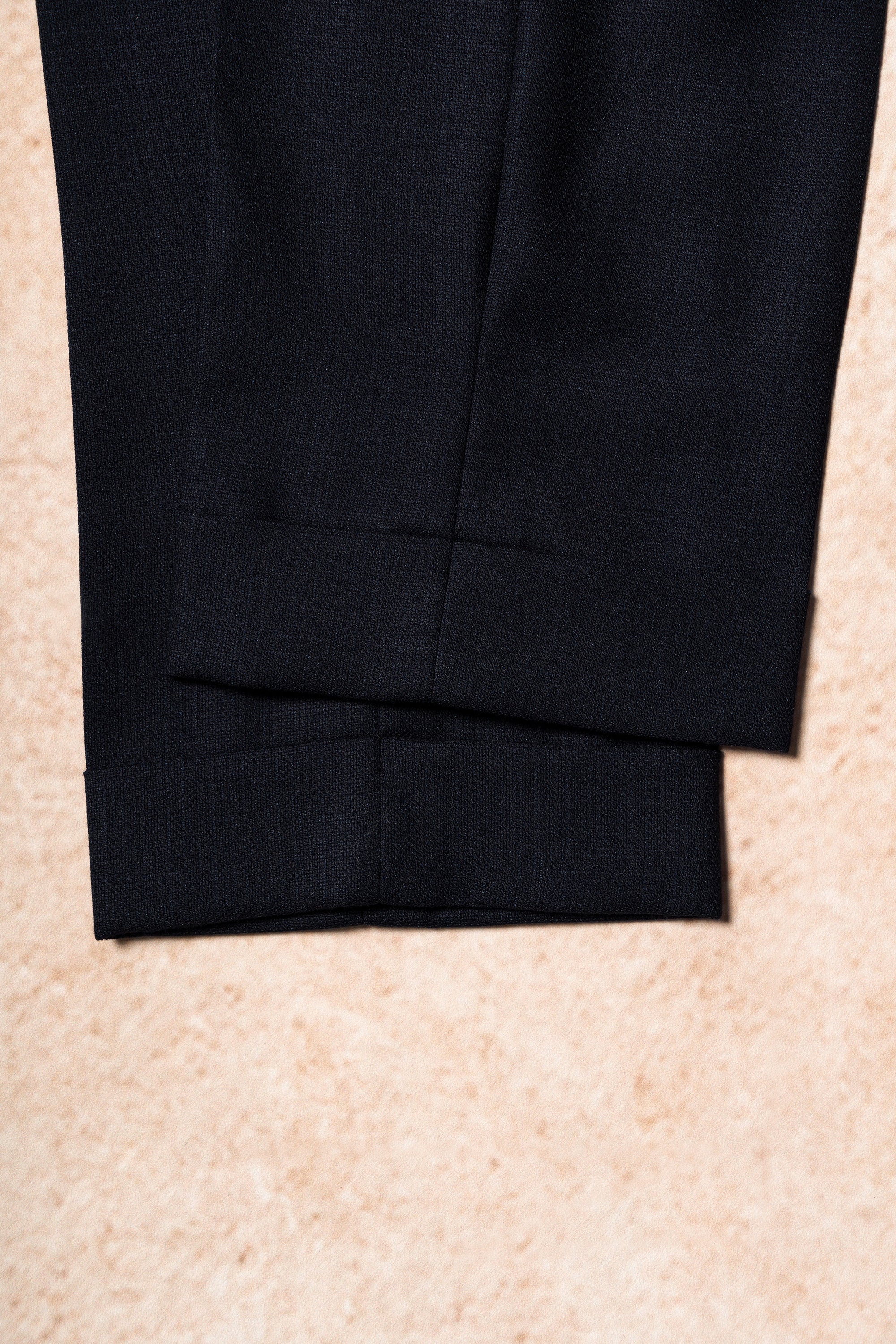 MTO Ink Blue Wool Silk Melange Suit #311