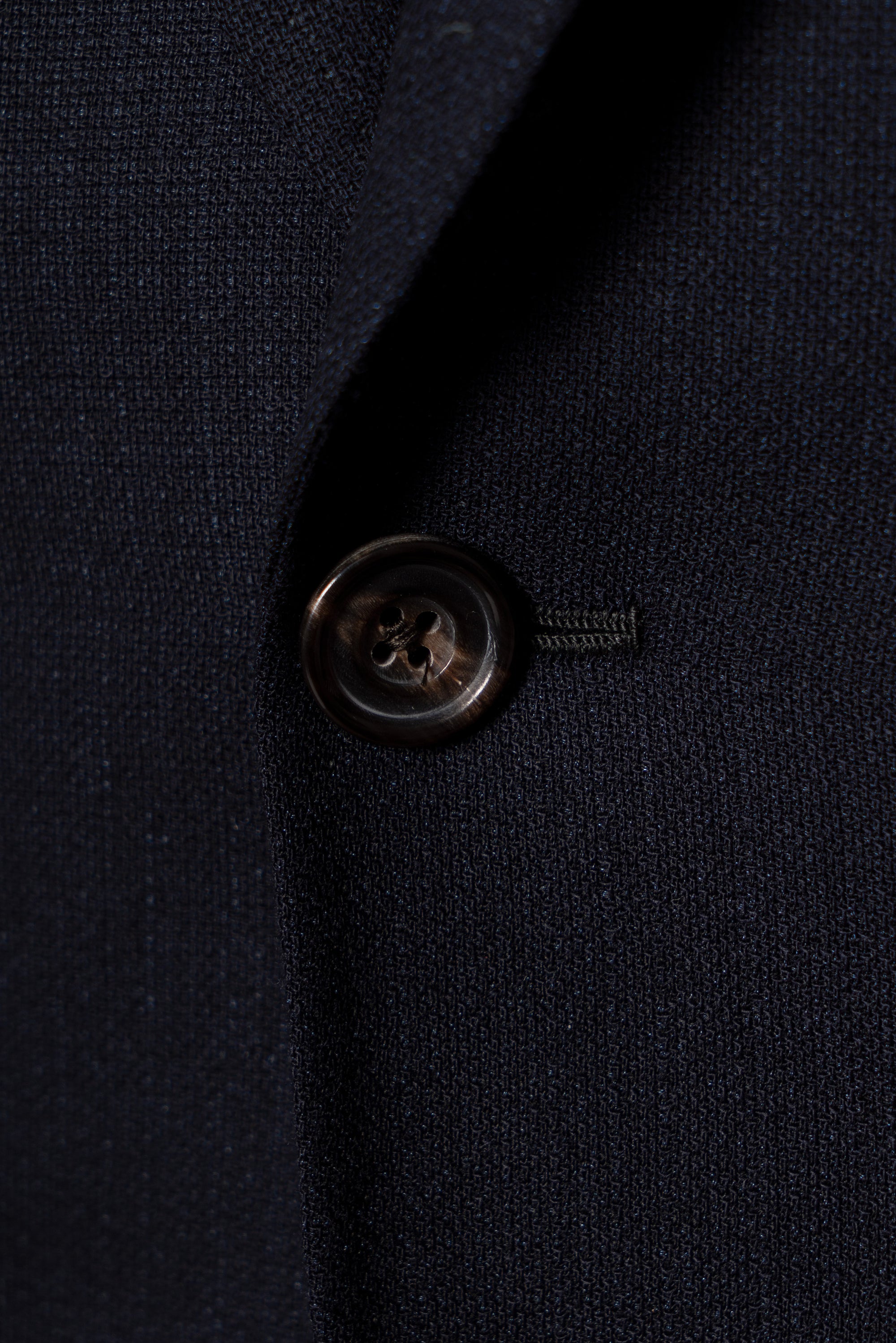 MTO Ink Blue Wool Silk Melange Suit #311