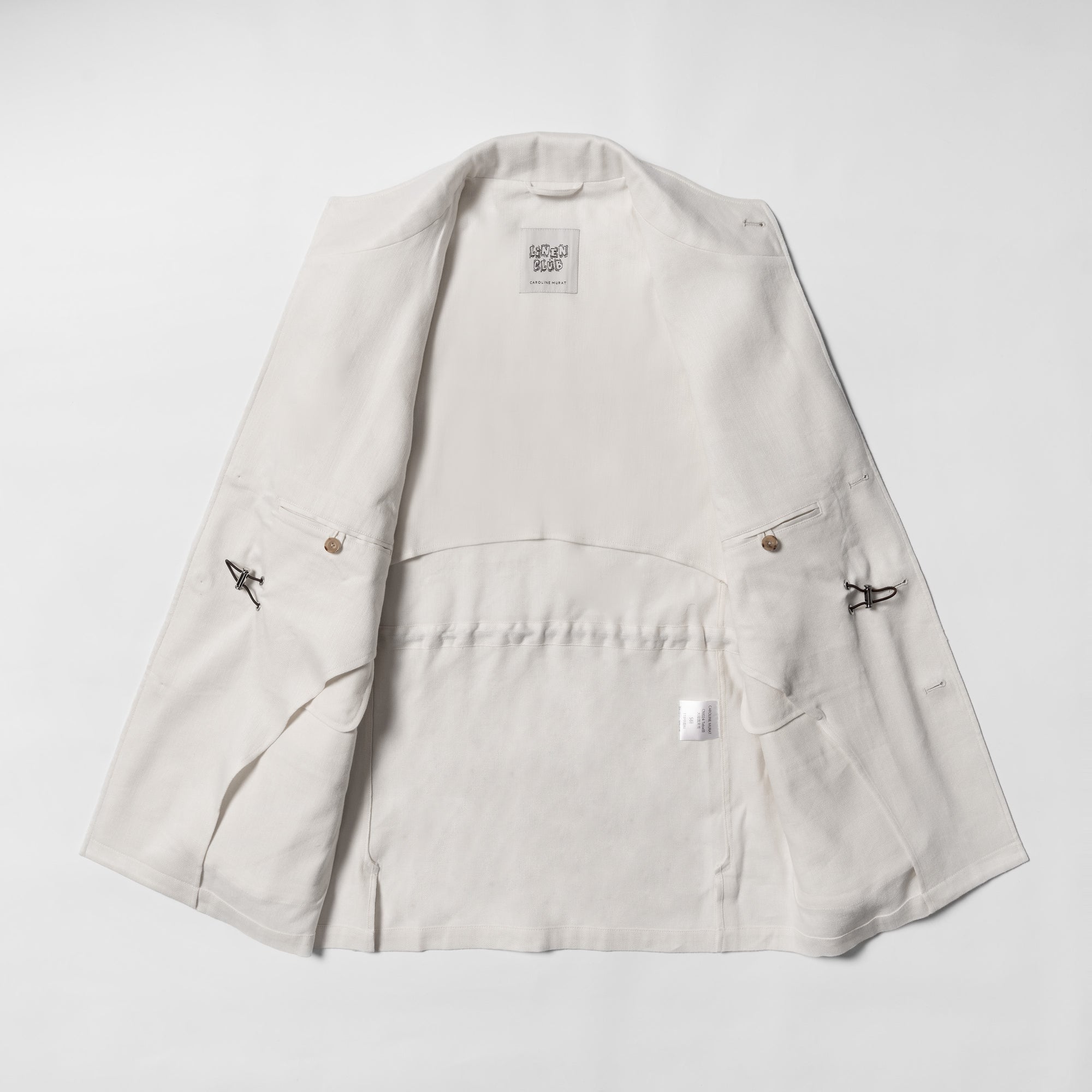 Beige Linen Wool Teba Jacket