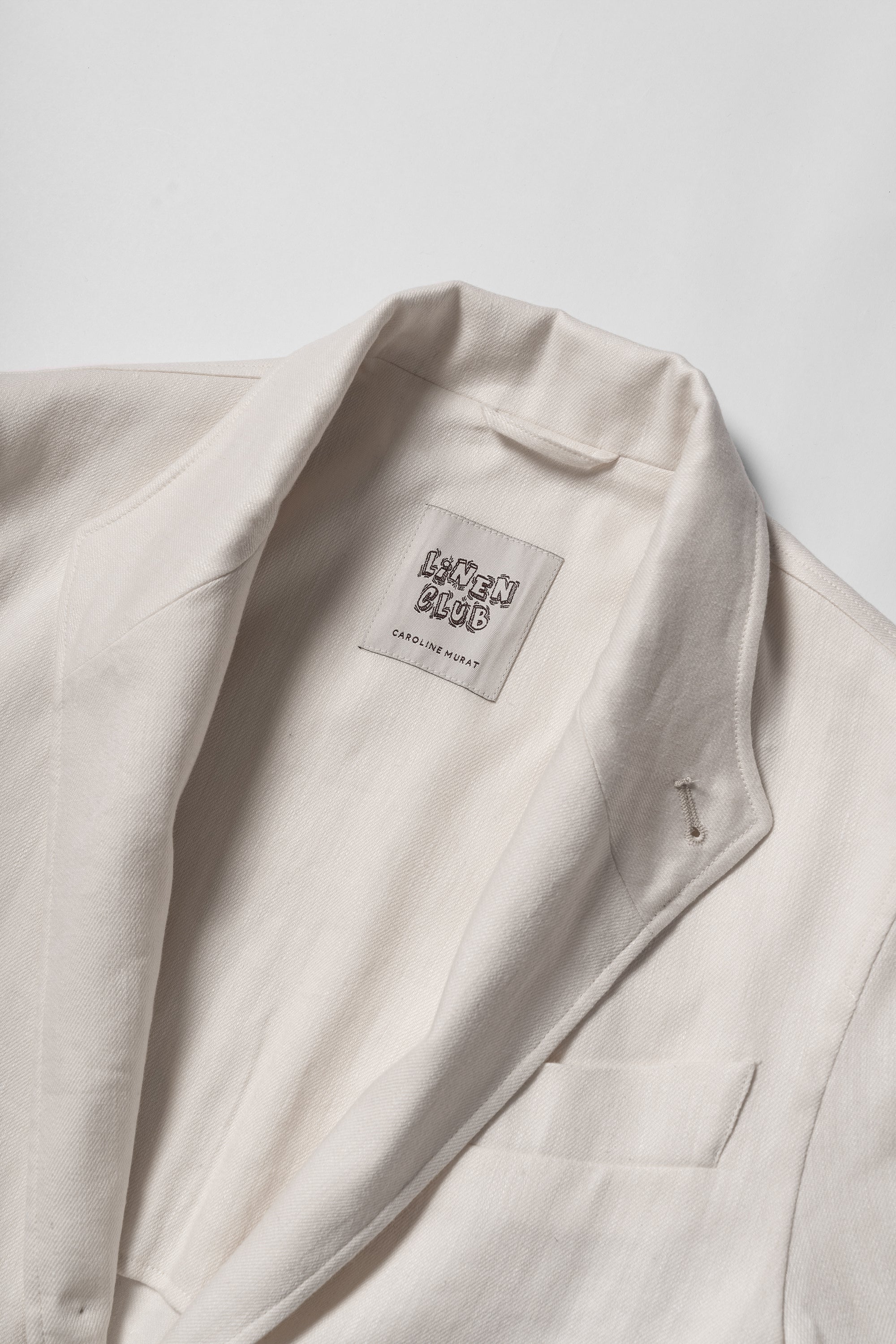 Beige Linen Wool Teba Jacket
