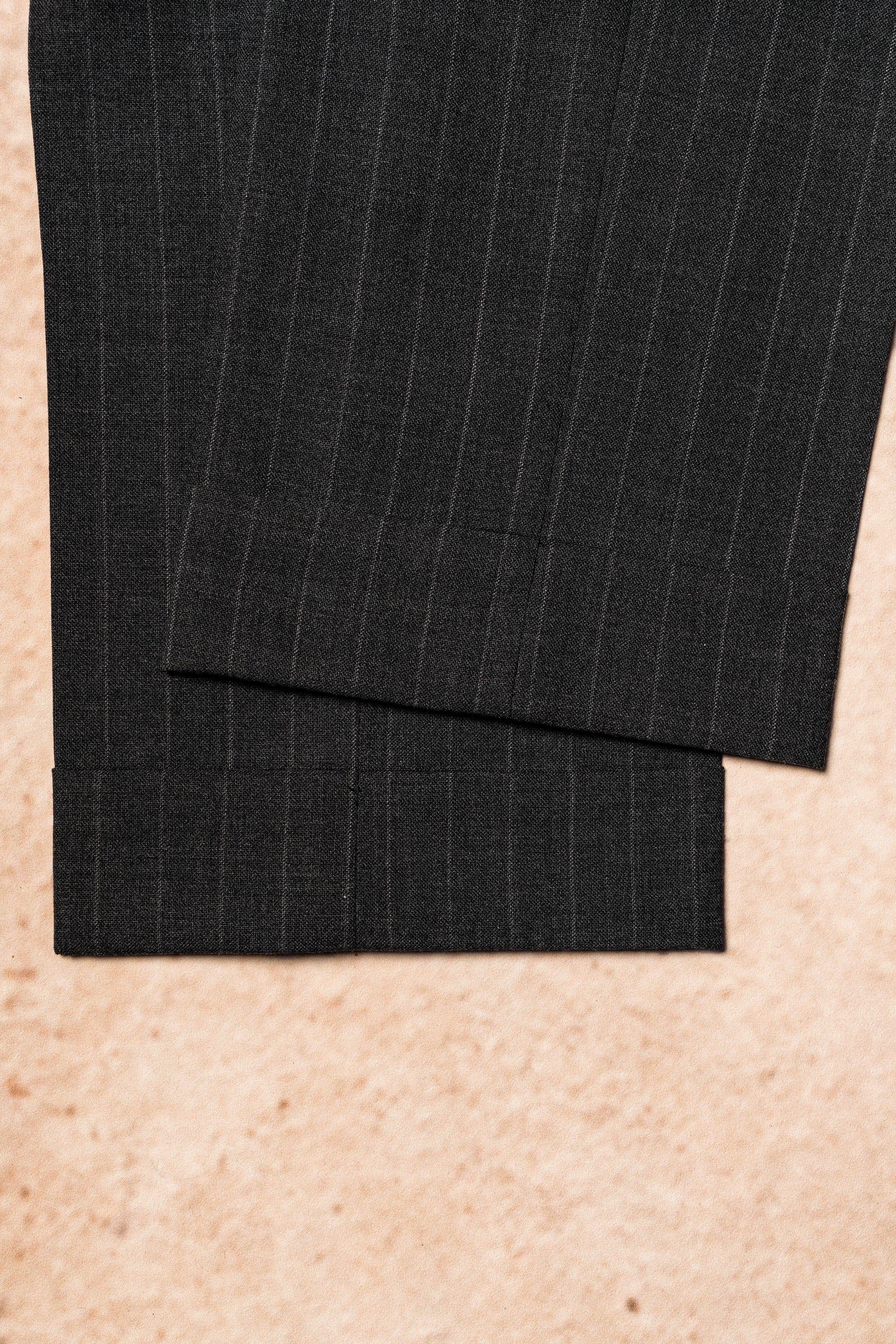 Mid Grey Pinstripe Wool Suit #306