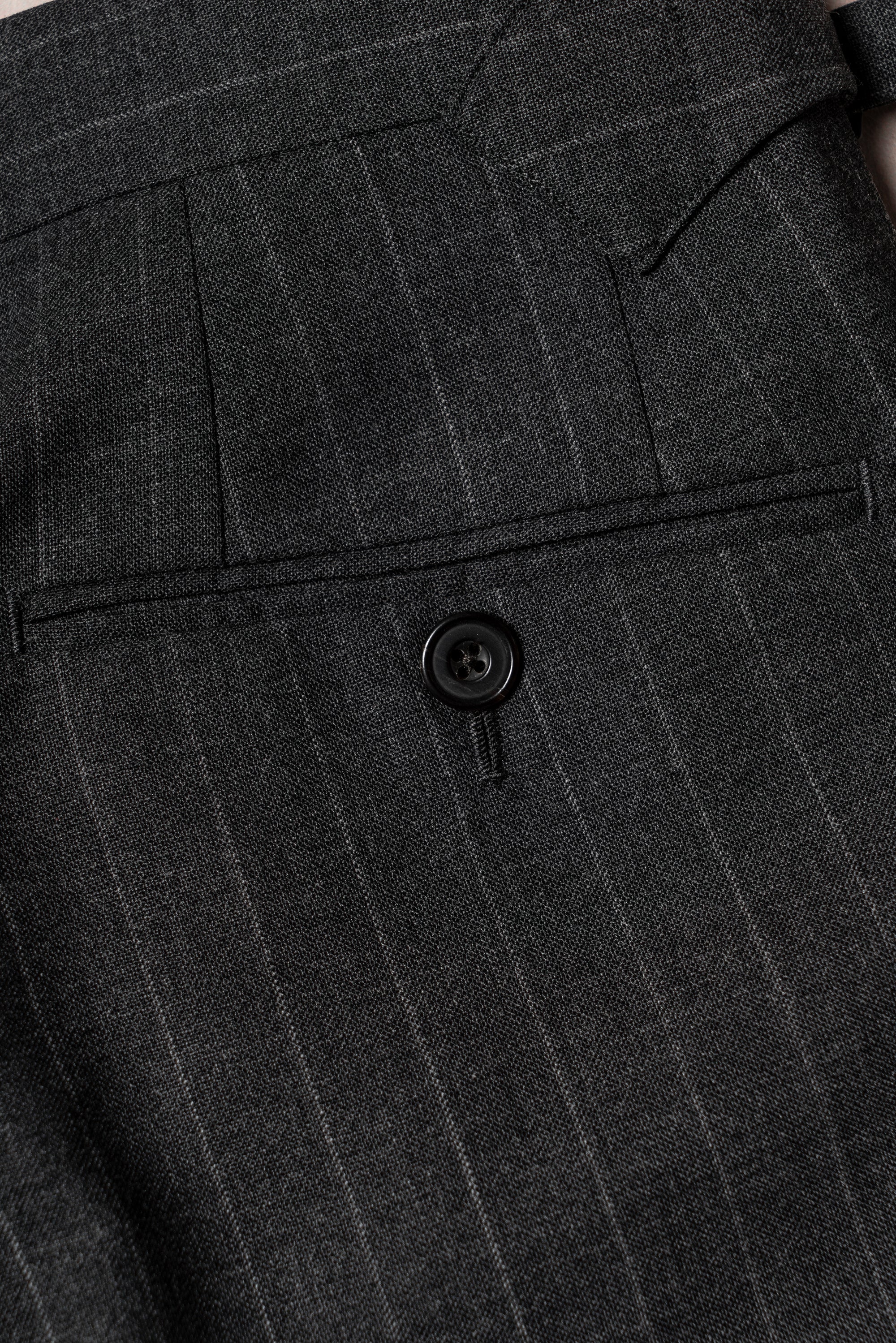 Mid Grey Pinstripe Wool Suit #306