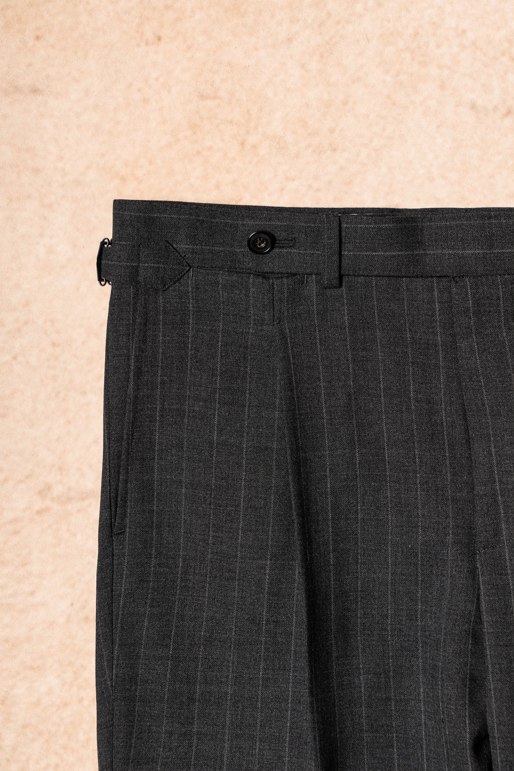 Mid Grey Pinstripe Wool Suit #306