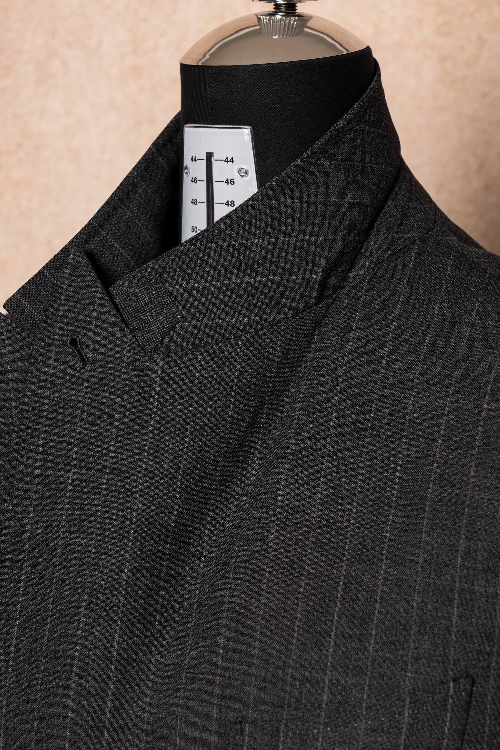 Mid Grey Pinstripe Wool Suit #306