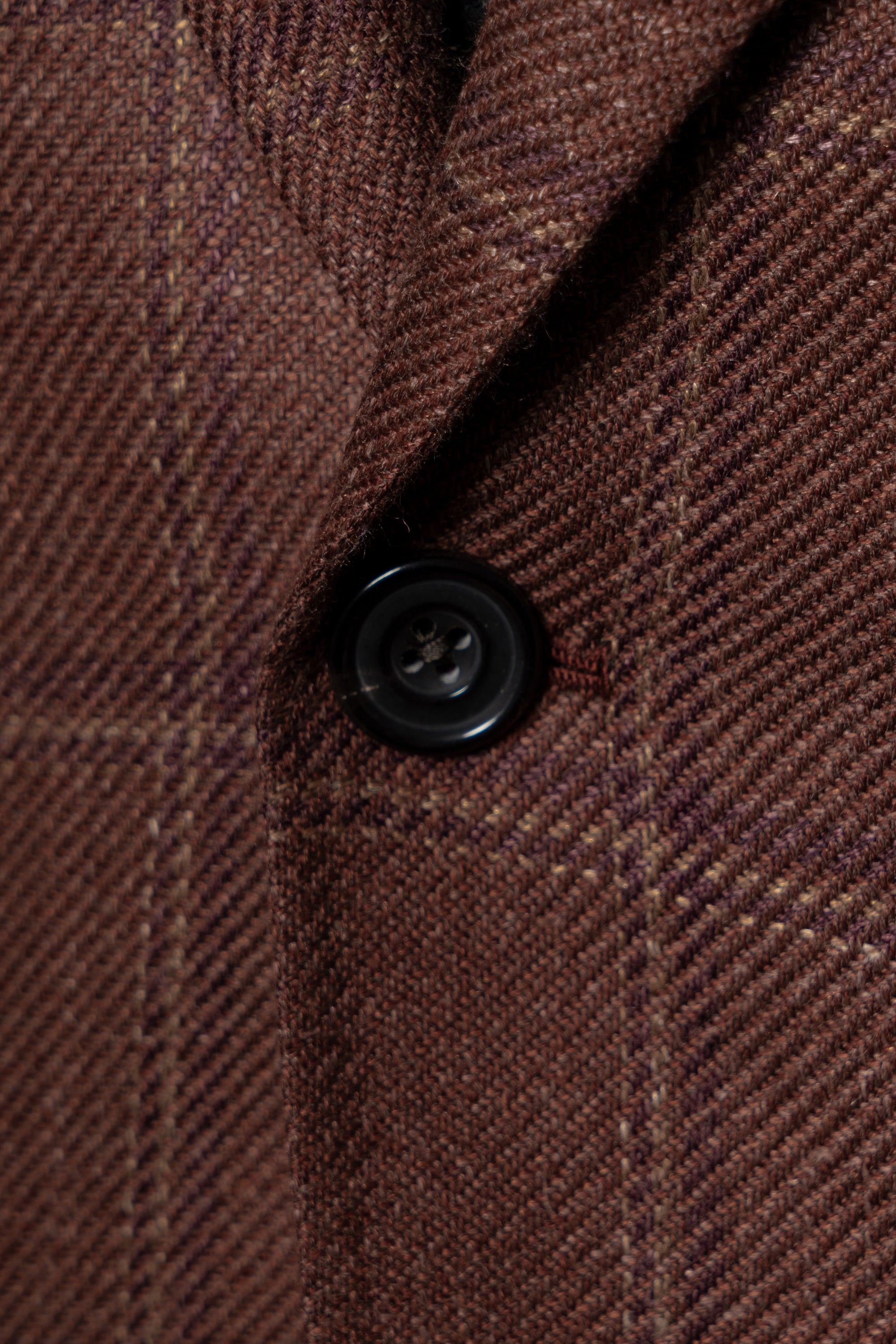 MTO Red Windowpane Wool Silk Linen Jacket