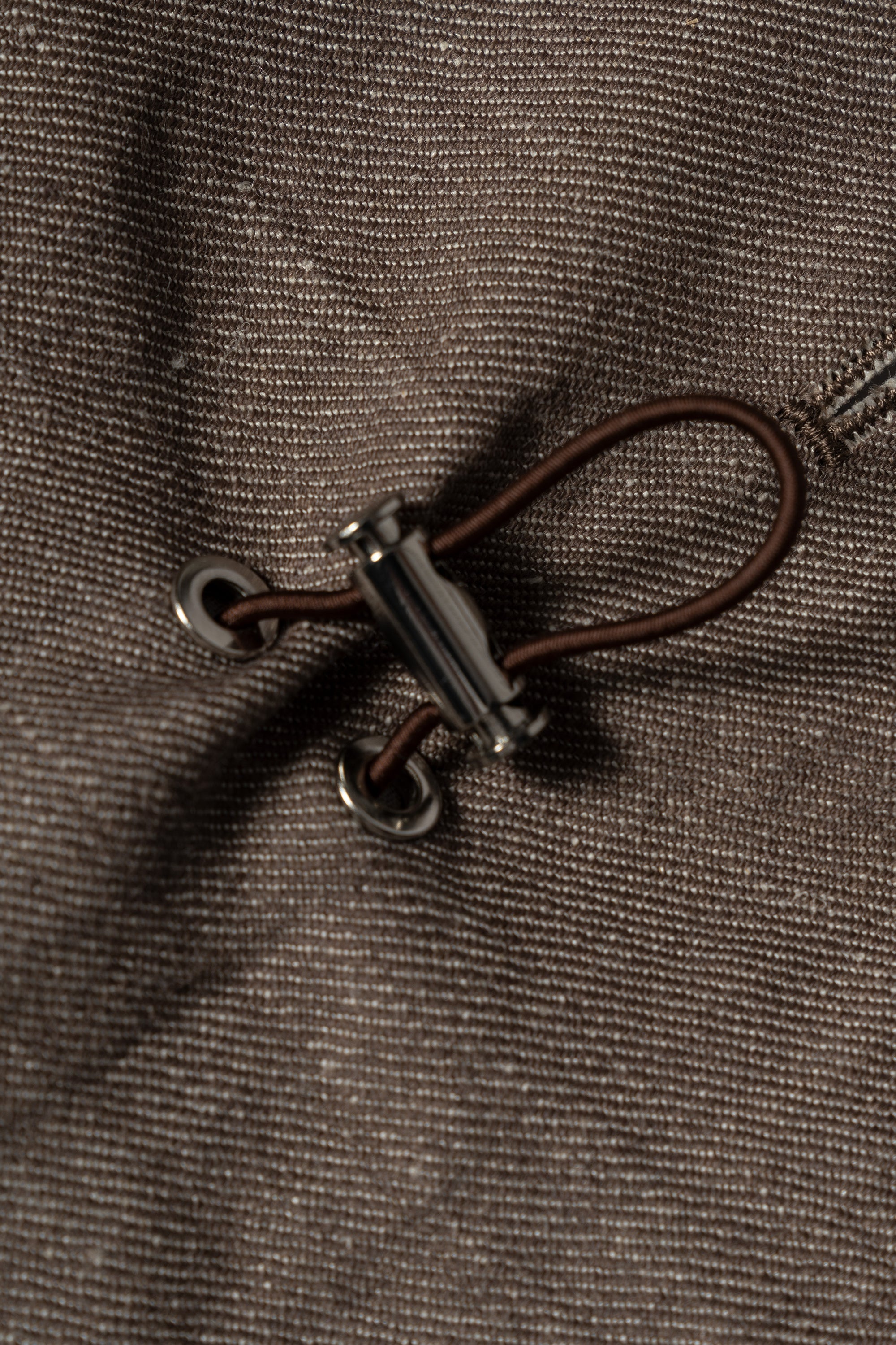 Brown Linen Wool Teba Jacket