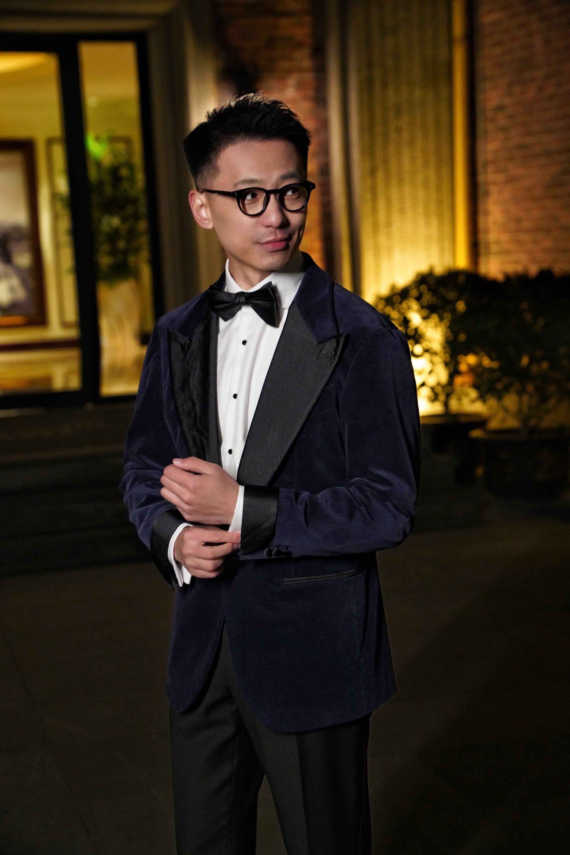 Midnight Velvet Peak Lapel Dinner Jacket #10