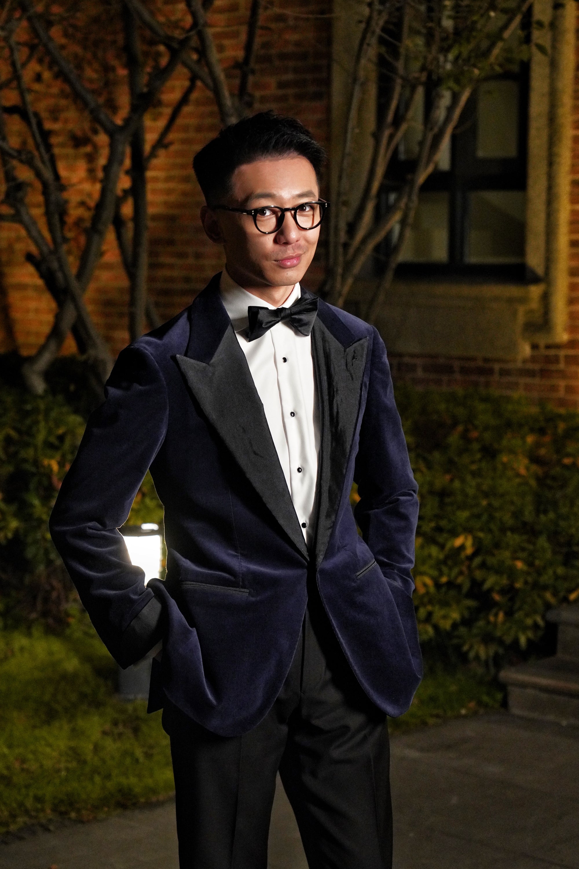 Midnight Velvet Peak Lapel Dinner Jacket #10