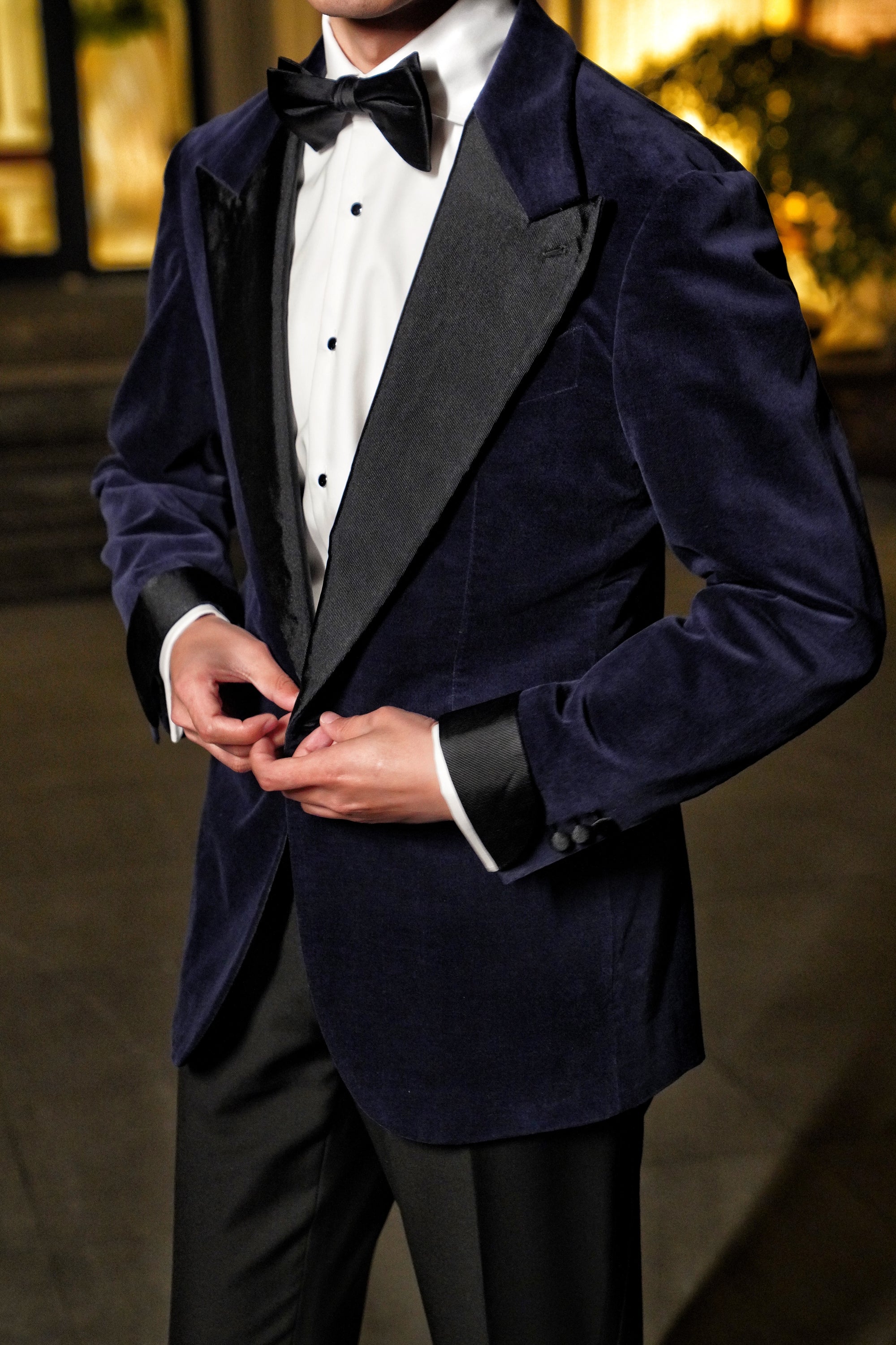 Midnight Velvet Peak Lapel Dinner Jacket #10