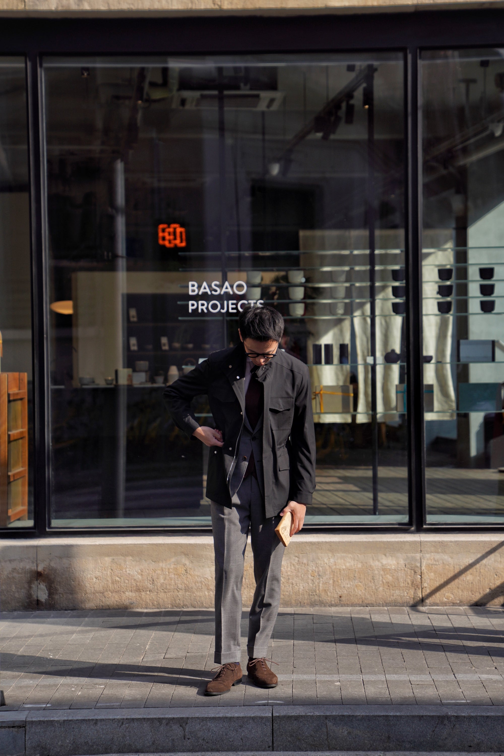 Black Wool Silk M65 Jacket