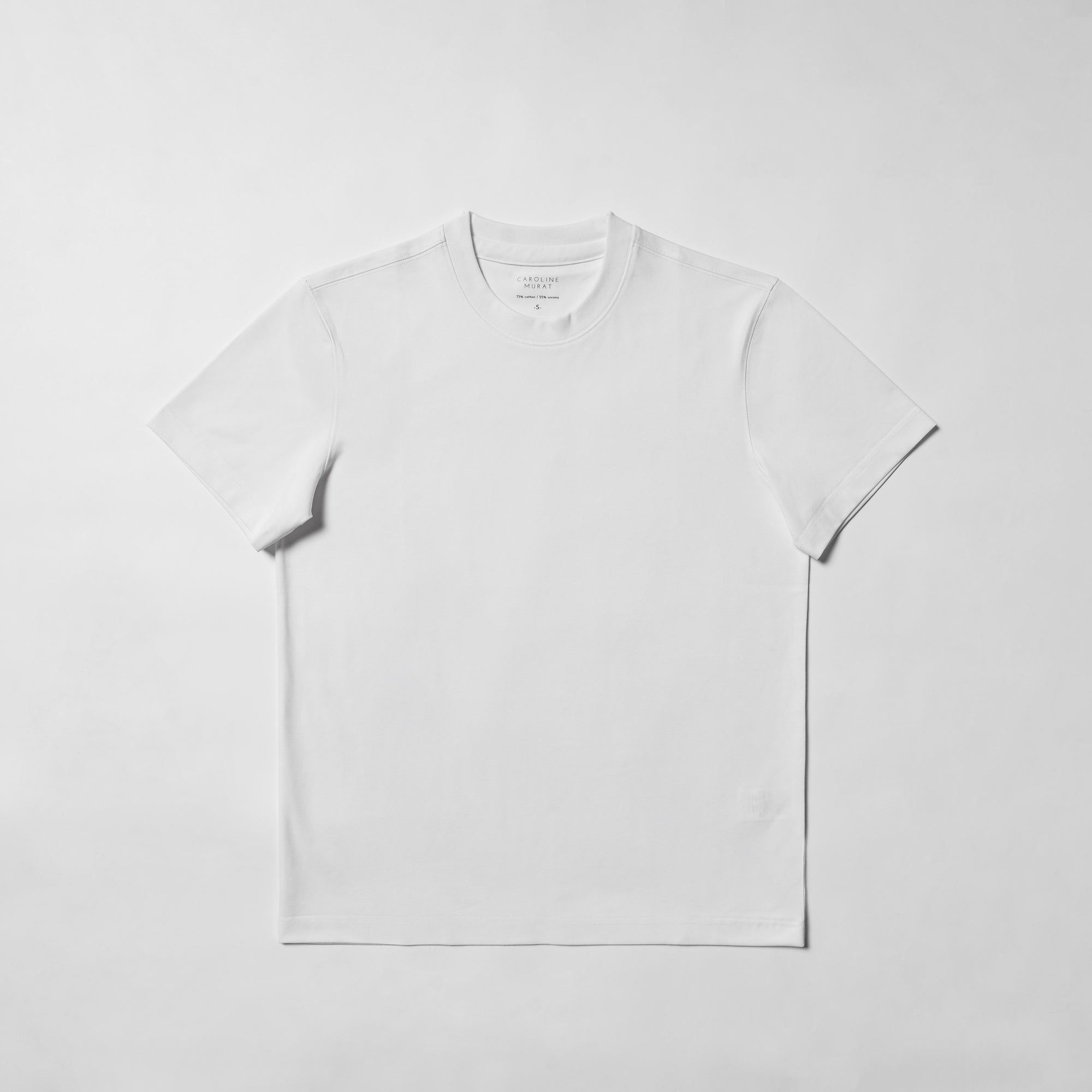 Cotton Blending Short Sleeve Crew Neck