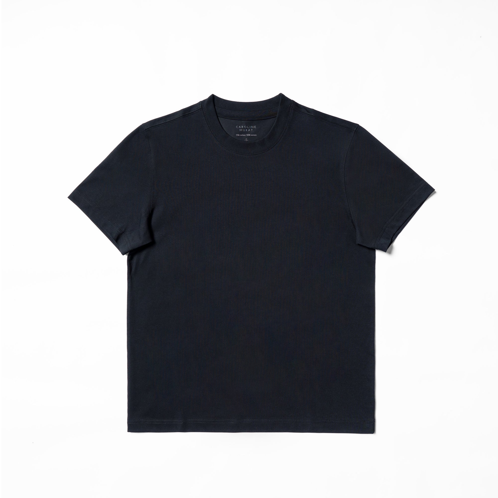 Cotton Blending Short Sleeve Crew Neck