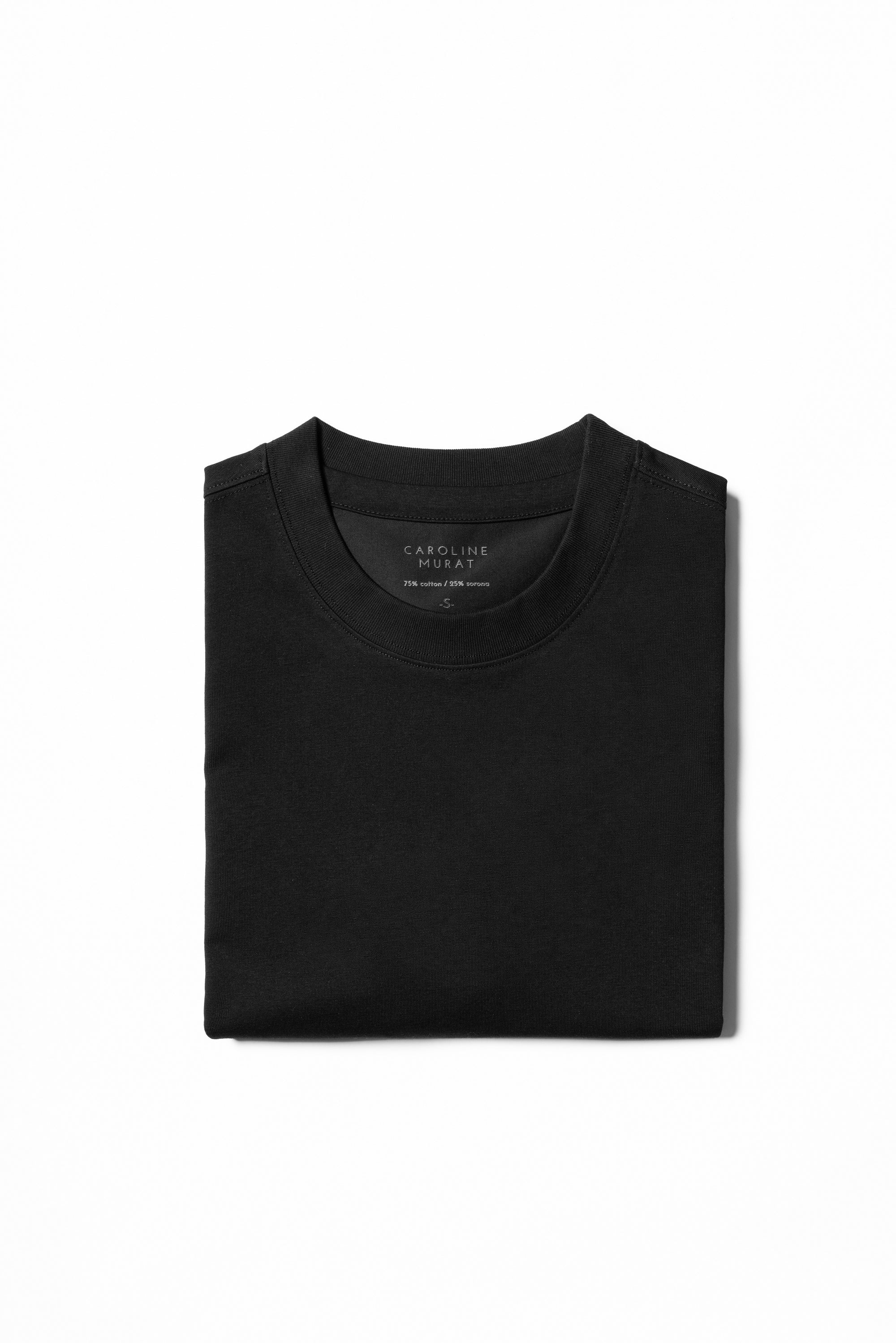 Cotton Blending Short Sleeve Crew Neck