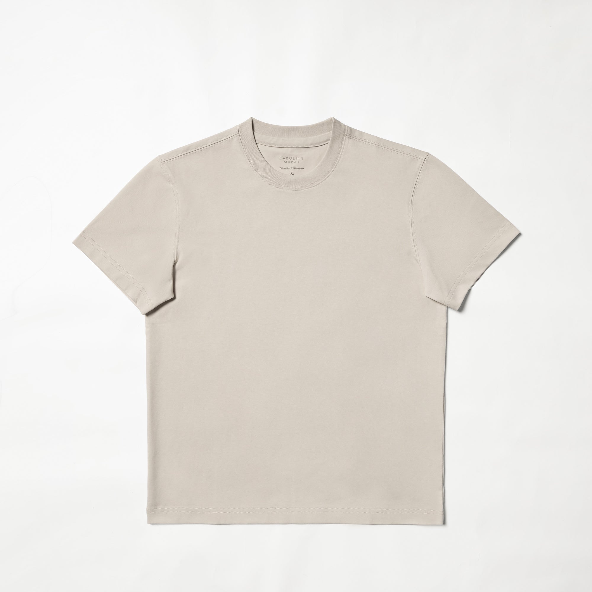 Cotton Blending Short Sleeve Crew Neck