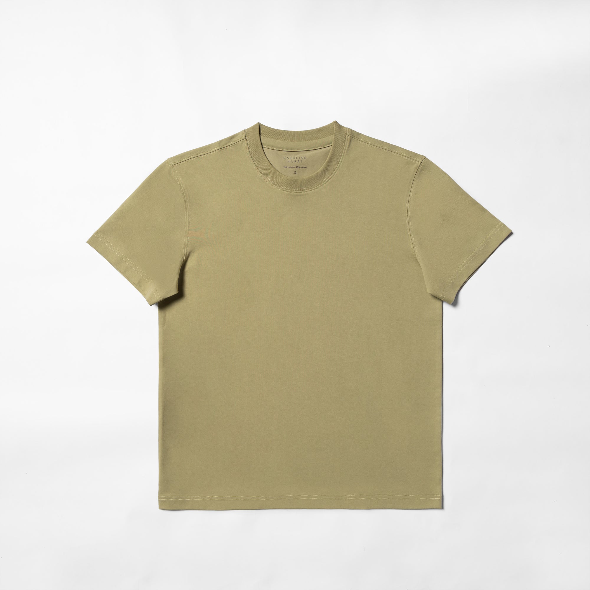 Cotton Blending Short Sleeve Crew Neck