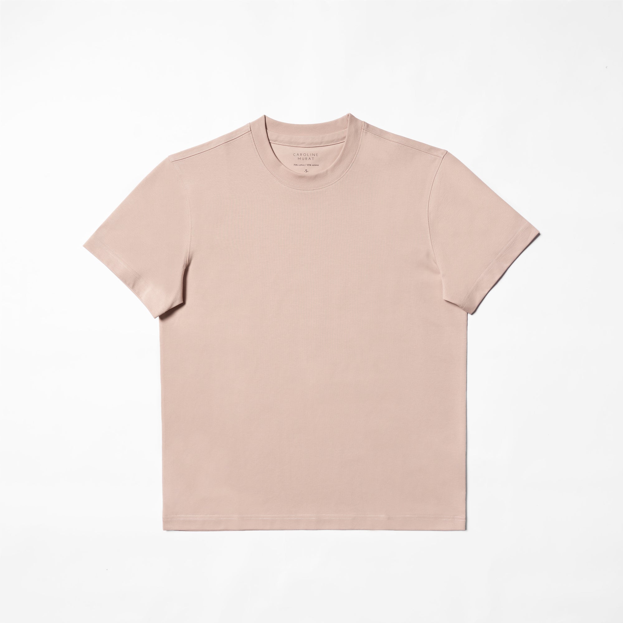 Cotton Blending Short Sleeve Crew Neck