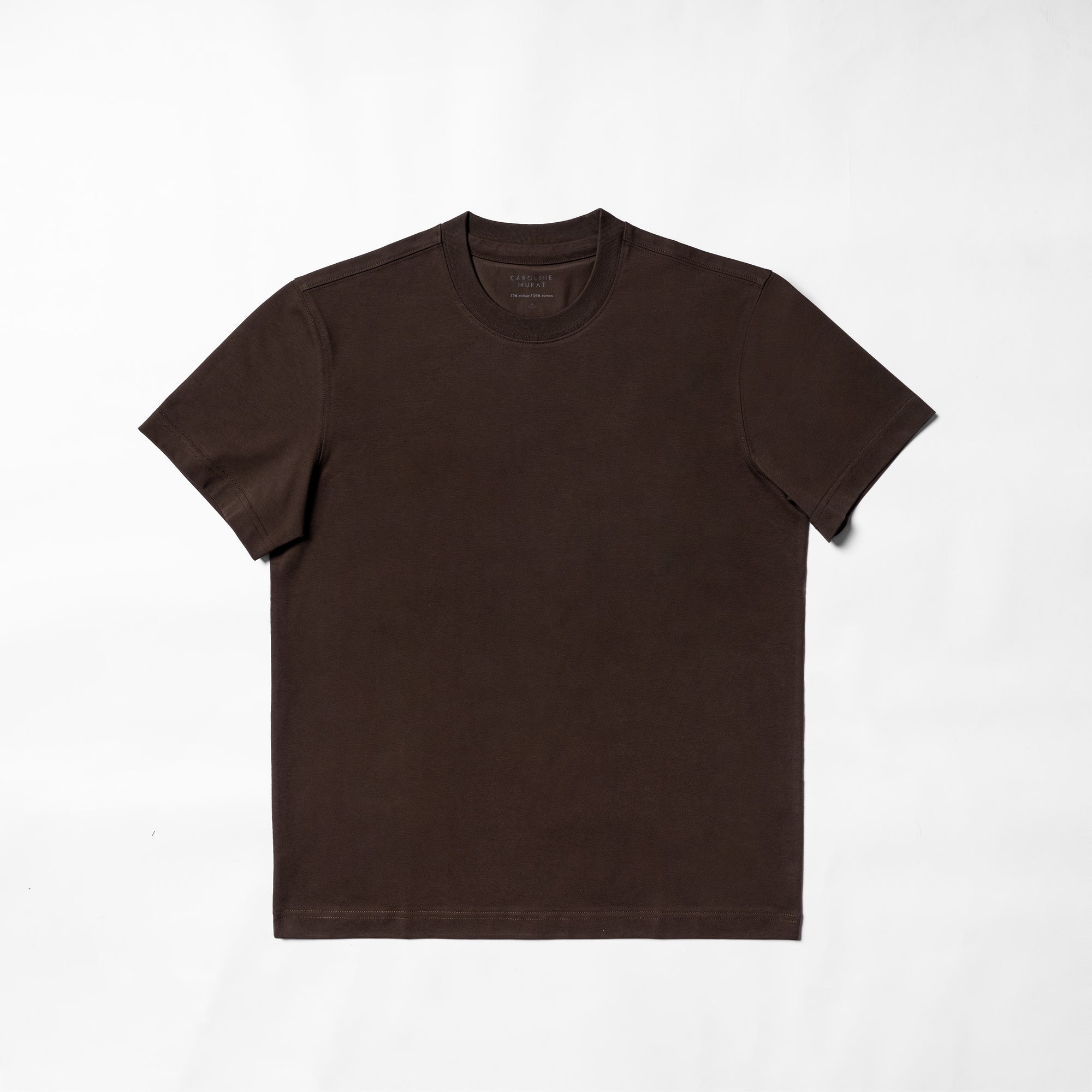 Cotton Blending Short Sleeve Crew Neck