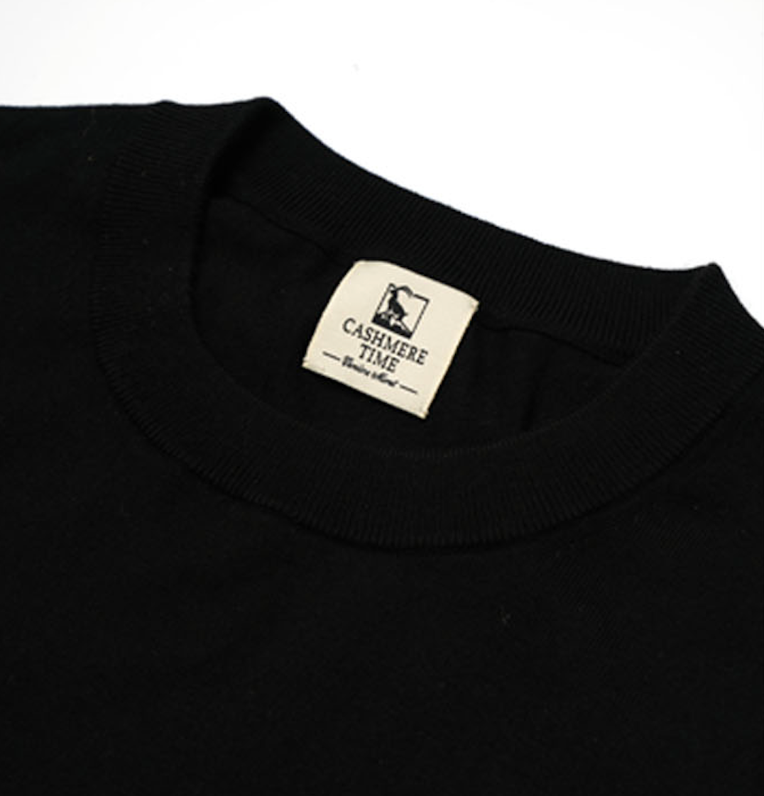 Black Long Sleeve Crew Neck Jumper