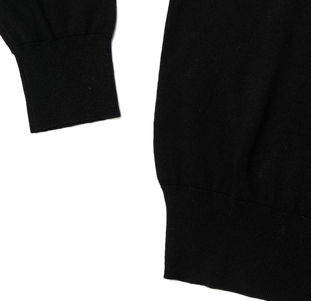 Black Long Sleeve Crew Neck Jumper