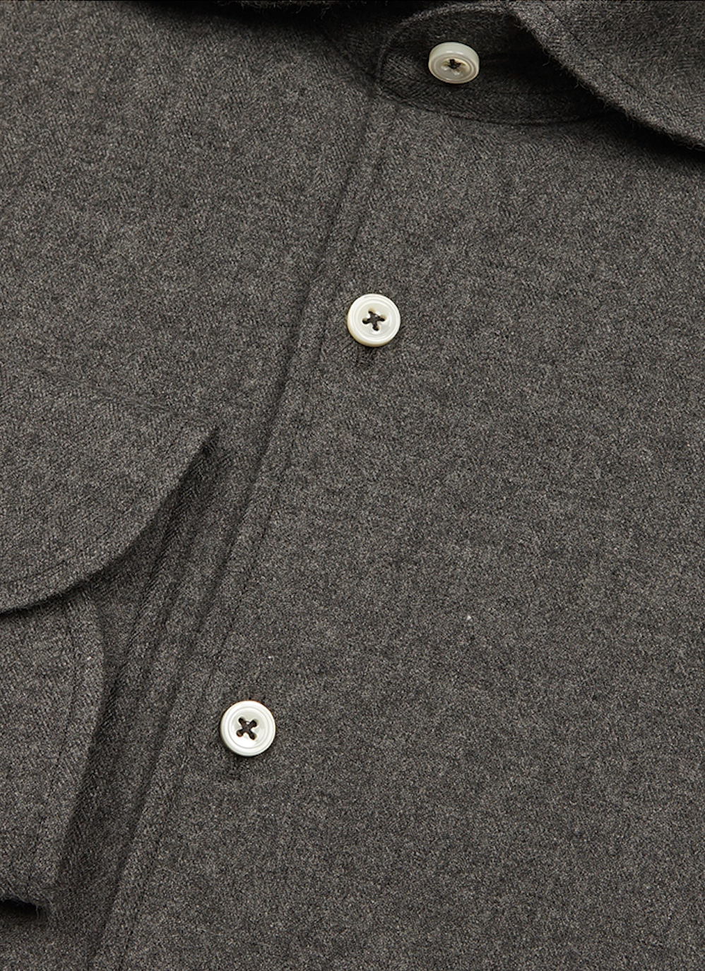 MTO Charcoal Flannel Shirt