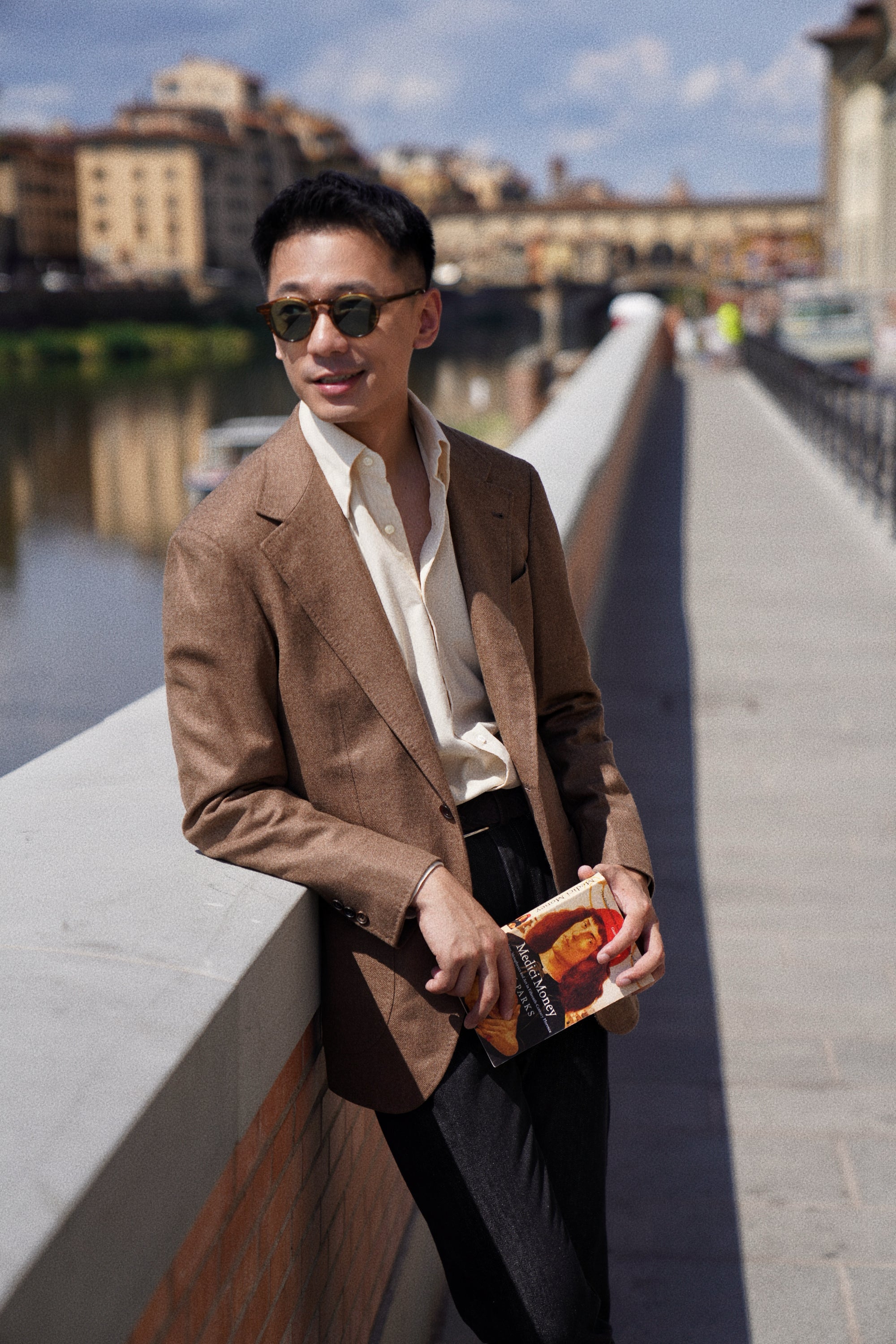 MTO Taupe Wool Cashmere Flannel Jacket